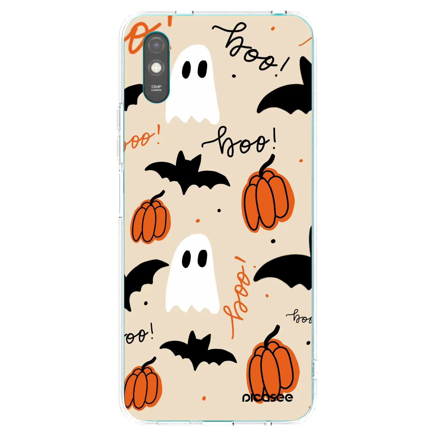 Picasee Xiaomi Redmi 9A Hülle - Transparentes Silikon - Halloween 26