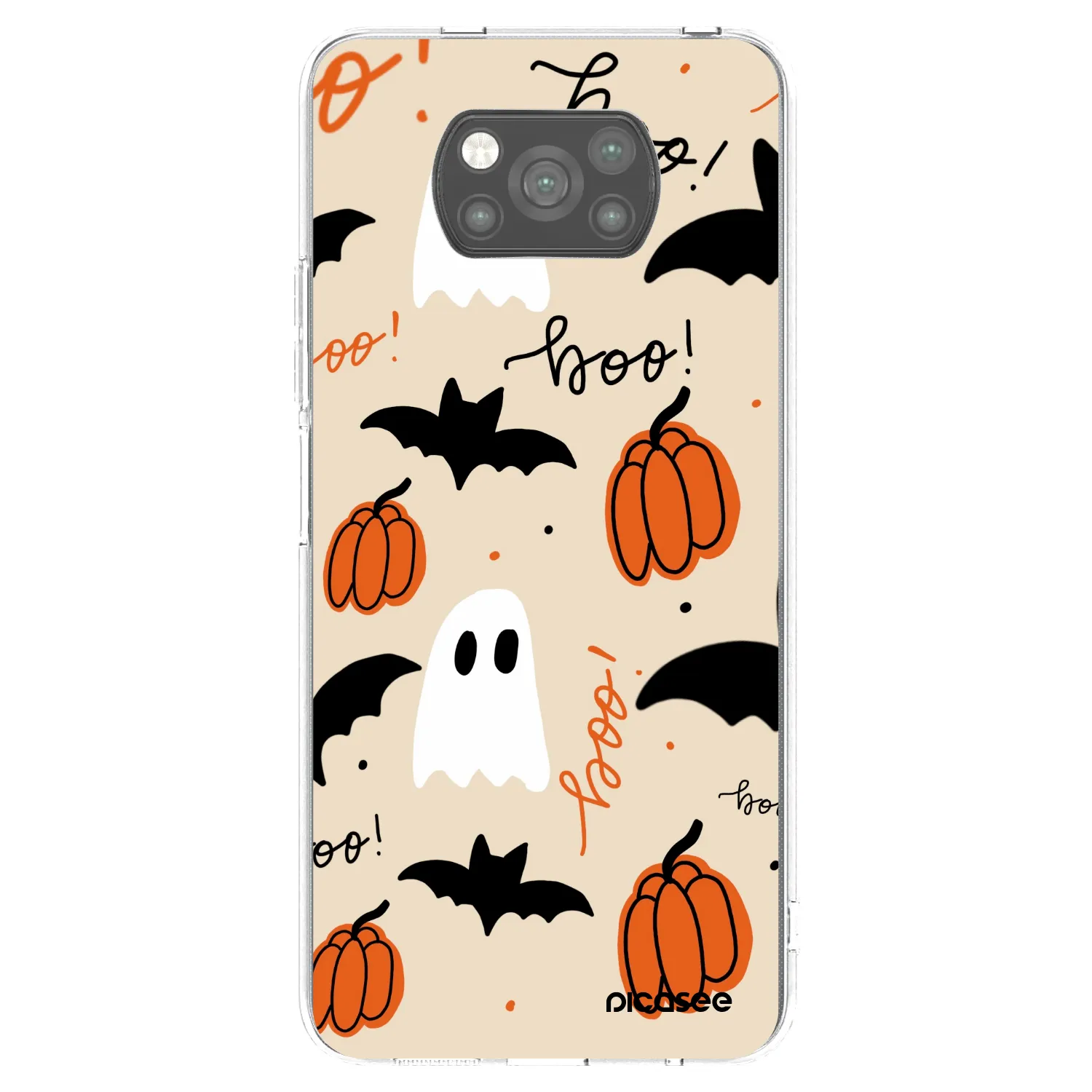 Picasee Xiaomi Poco X3 Hülle - Schwarzes Silikon - Halloween 26
