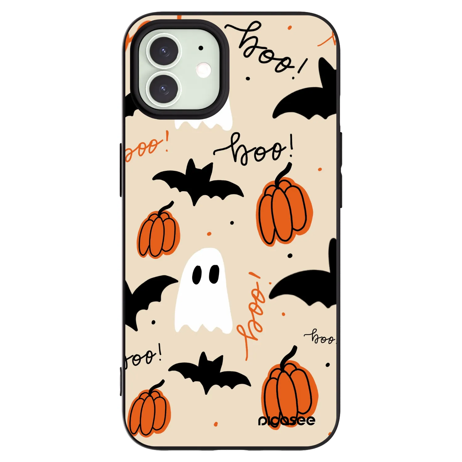 Picasee Apple iPhone 12 Hülle - Schwarzes Silikon - Halloween 26
