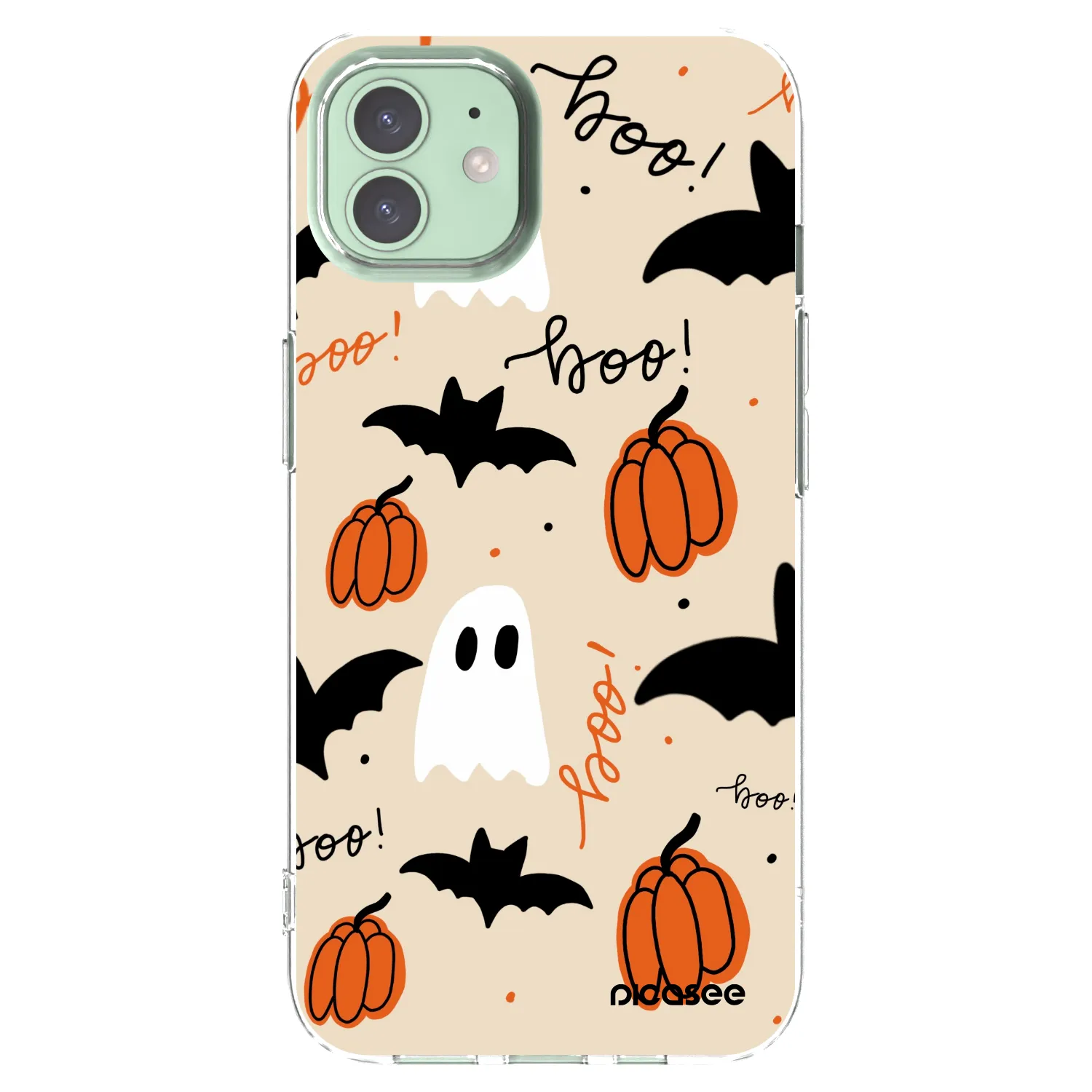 Picasee Apple iPhone 12 Hülle - Transparentes Silikon - Halloween 26