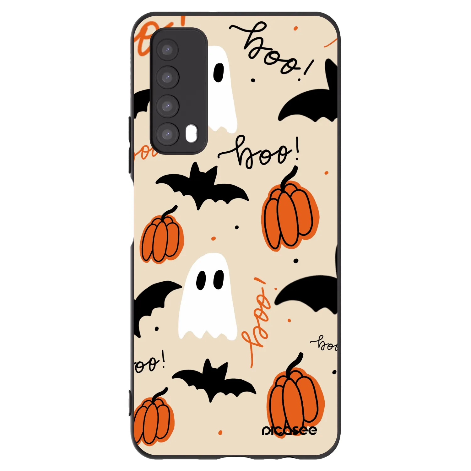 Picasee Huawei P Smart 2021 Hülle - Schwarzes Silikon - Halloween 26