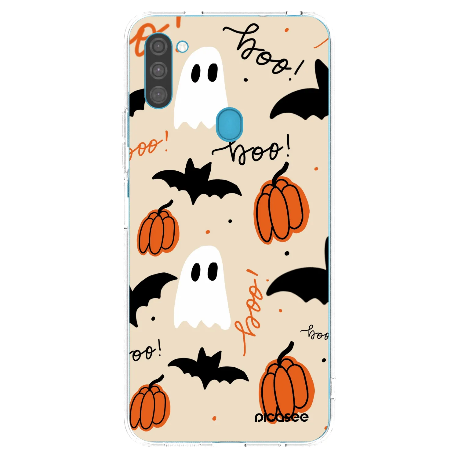 Picasee Samsung Galaxy M11 Hülle - Transparentes Silikon - Halloween 26