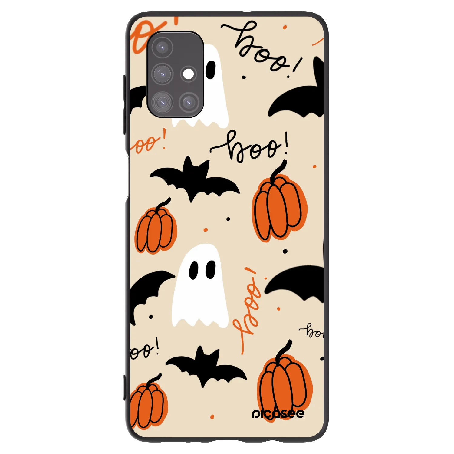Picasee Samsung Galaxy M51 M515F Hülle - Schwarzes Silikon - Halloween 26