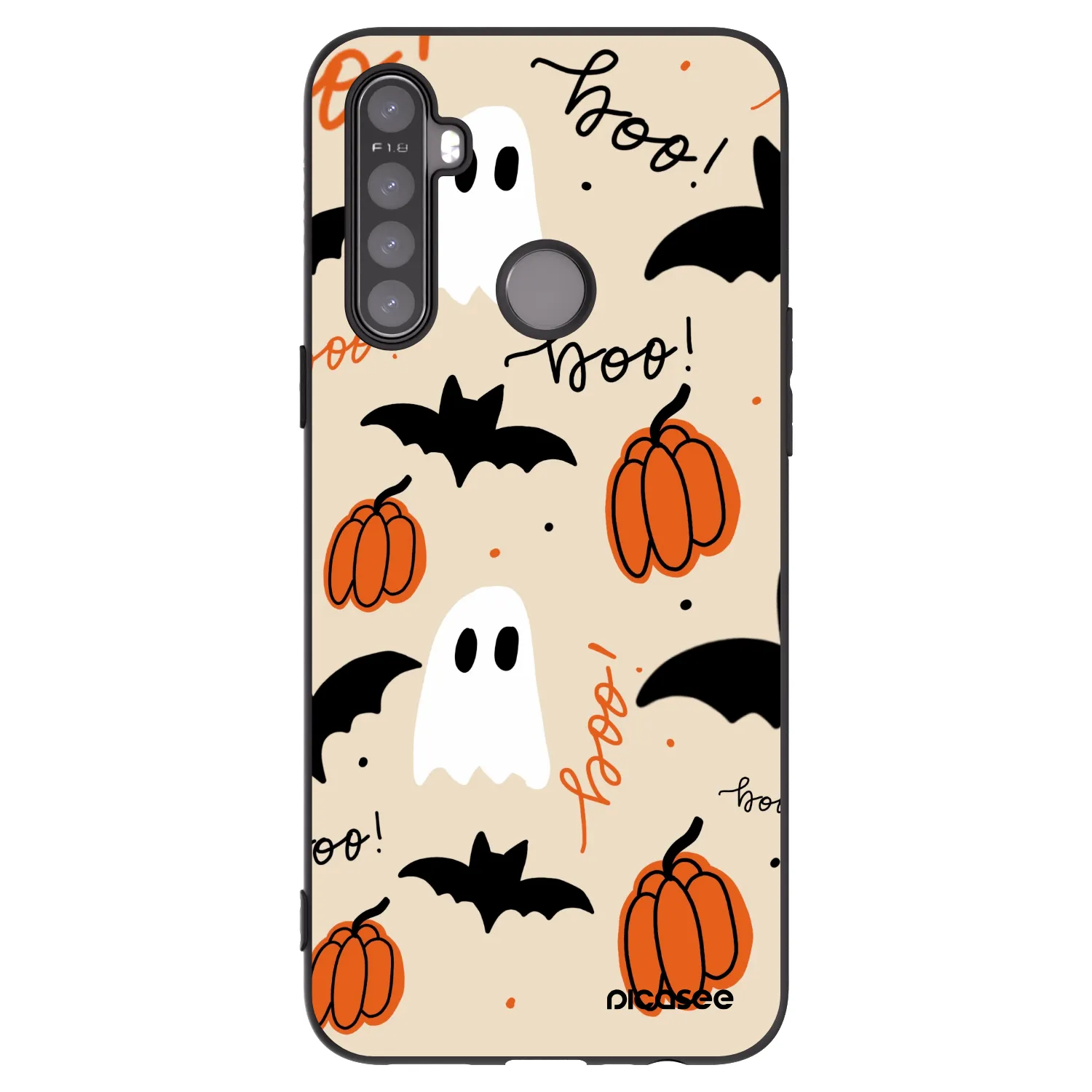 Picasee Realme 5 Hülle - Schwarzes Silikon - Halloween 26
