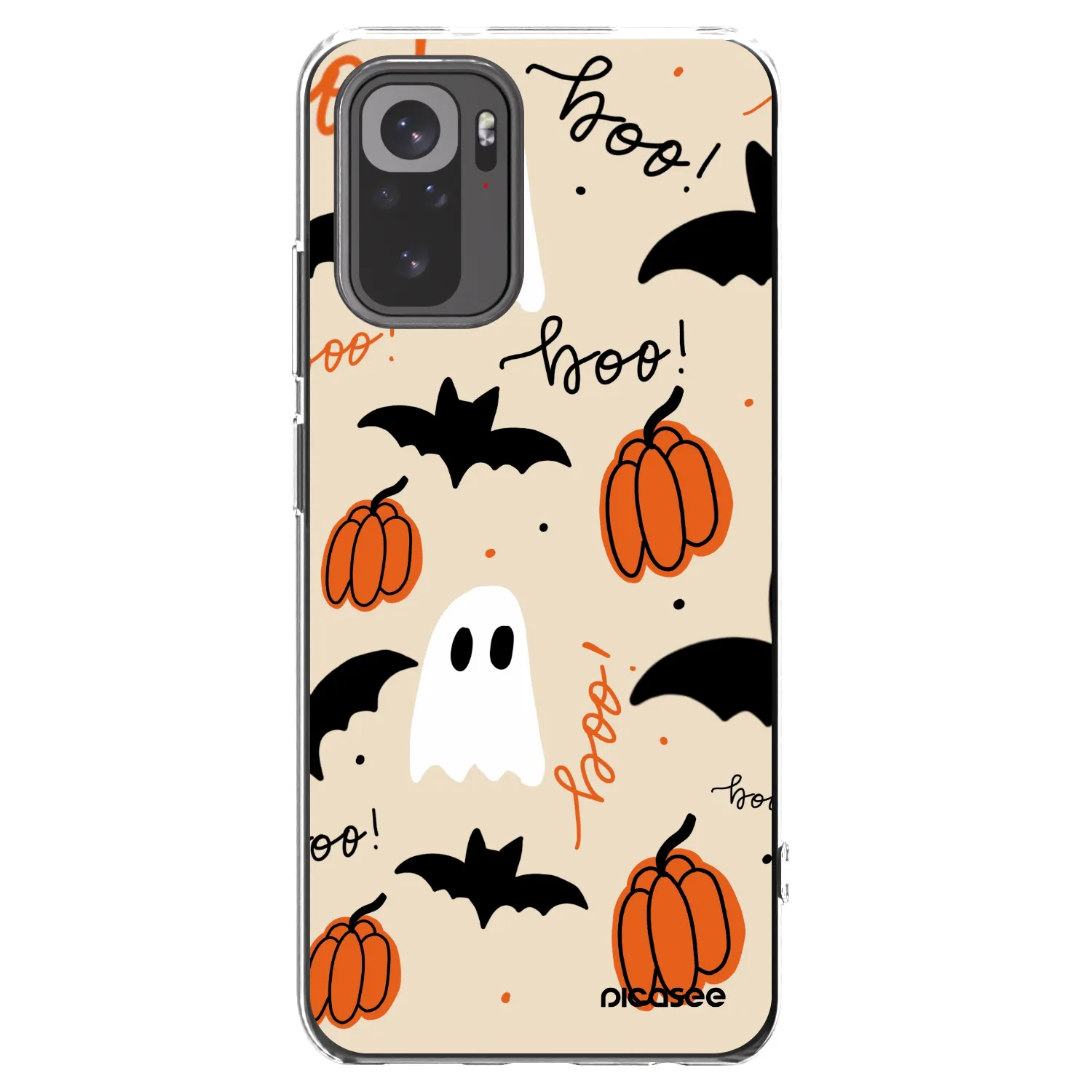 Picasee Xiaomi Redmi Note 10S Hülle - Transparentes Silikon - Halloween 26