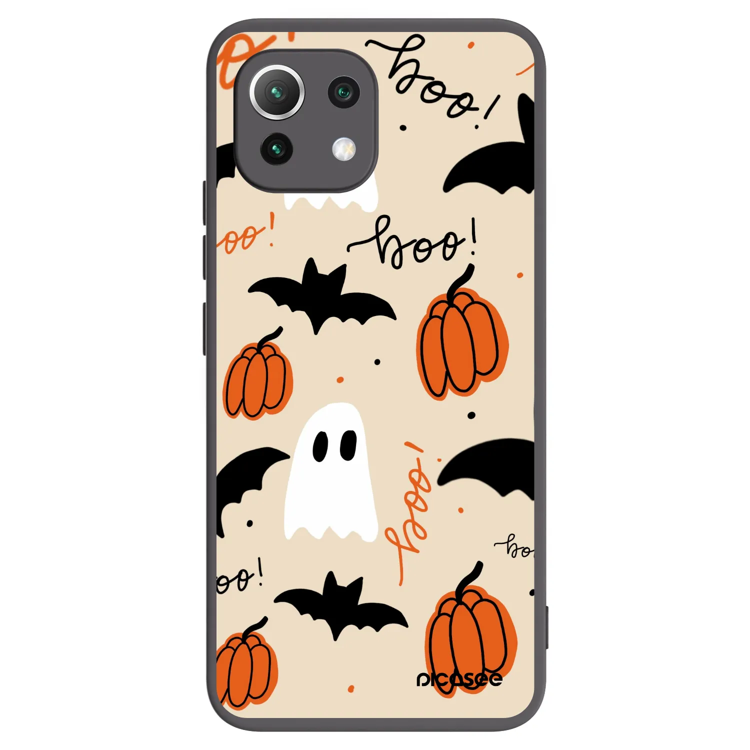 Picasee Xiaomi Mi 11 Lite Hülle - Schwarzes Silikon - Halloween 26