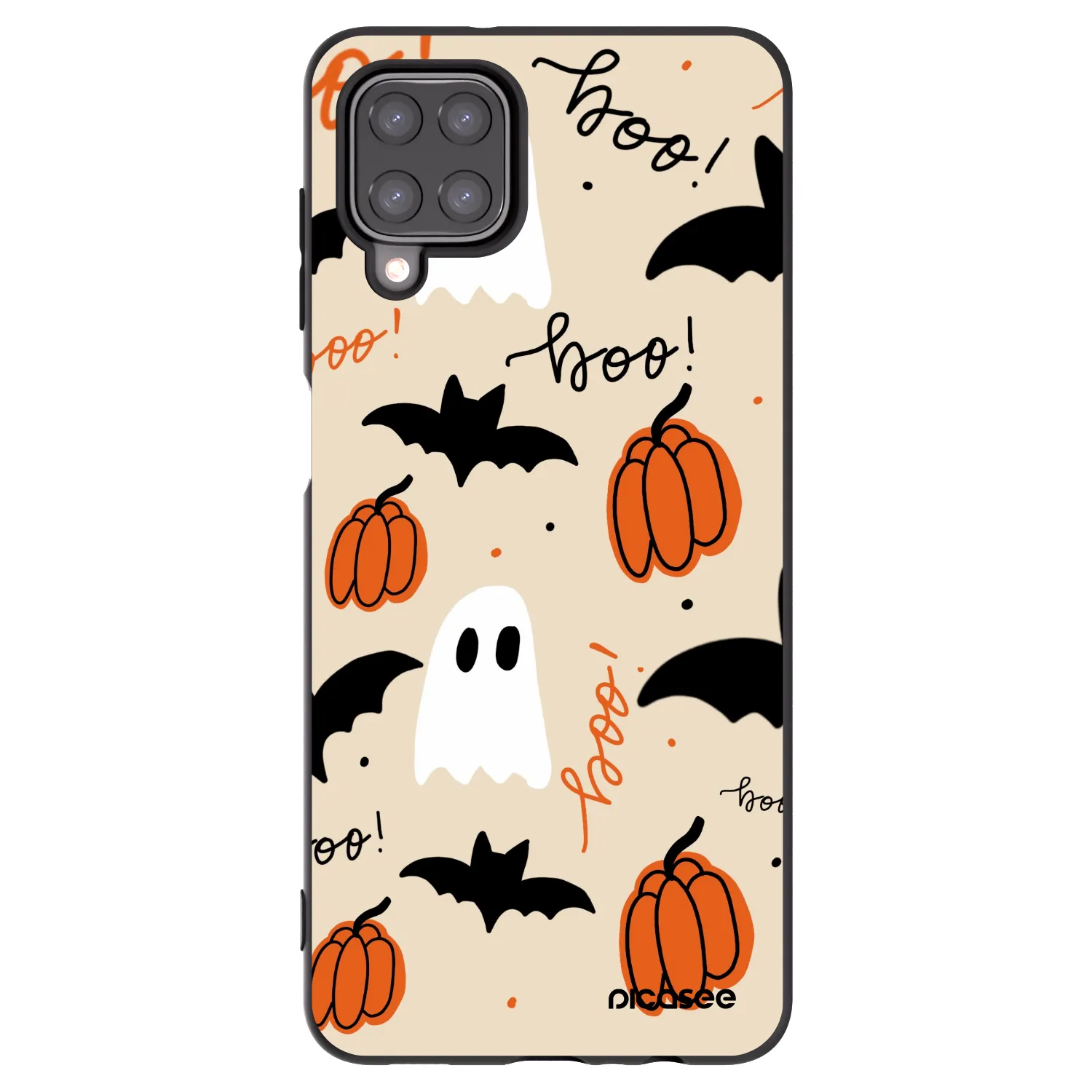 Picasee Samsung Galaxy M12 M127F Hülle - Schwarzes Silikon - Halloween 26