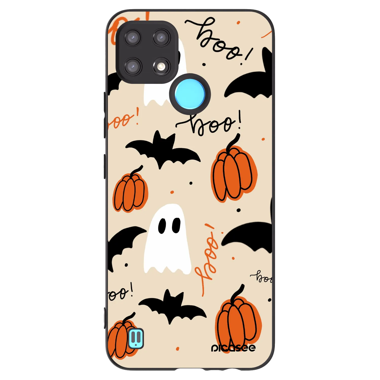 Picasee Realme C21 Hülle - Schwarzes Silikon - Halloween 26