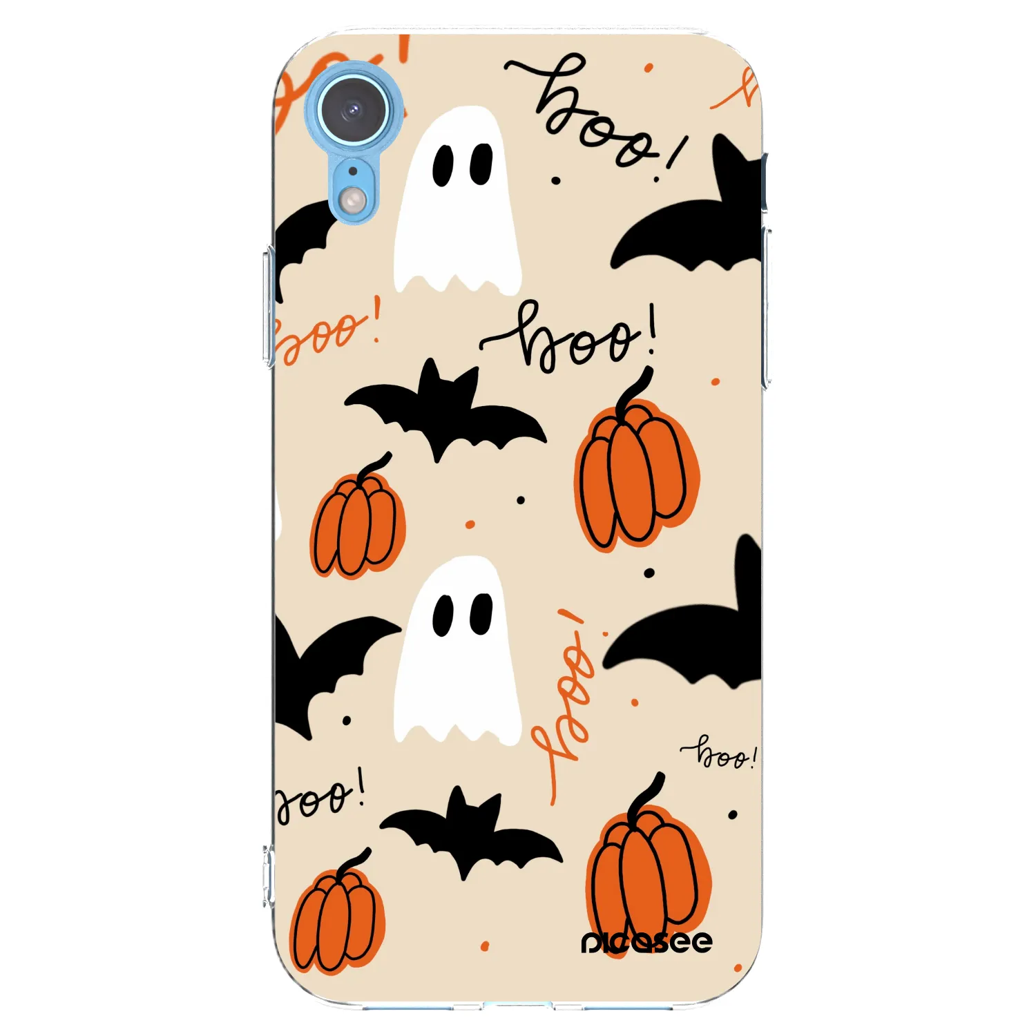 Picasee Apple iPhone XR Hülle - Transparentes Silikon - Halloween 26