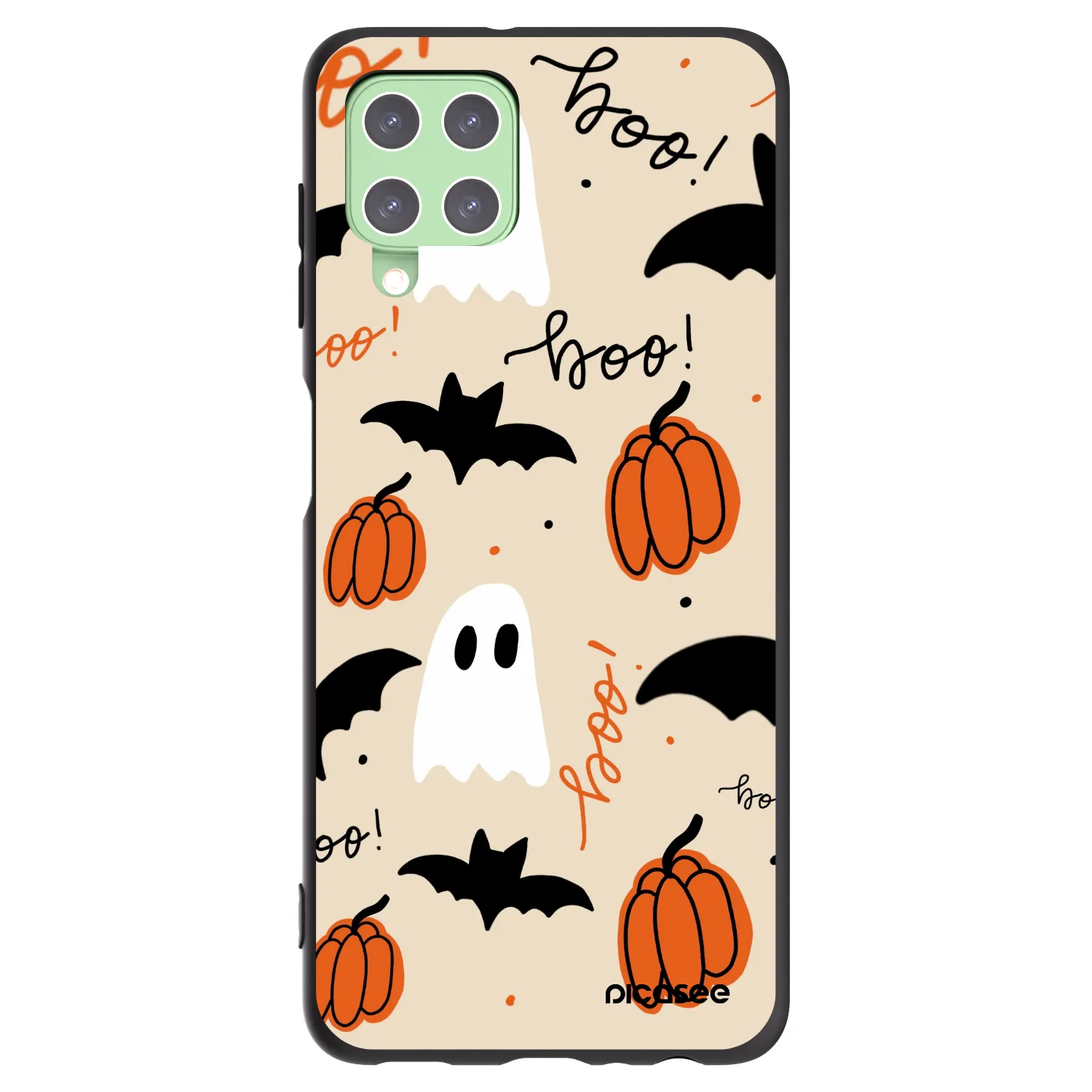 Picasee Samsung Galaxy A22 A225F 4G Hülle - Schwarzes Silikon - Halloween 26