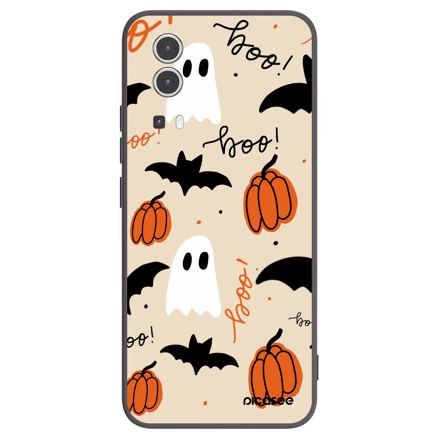 Picasee Vivo Y72 5G Hülle - Schwarzes Silikon - Halloween 26