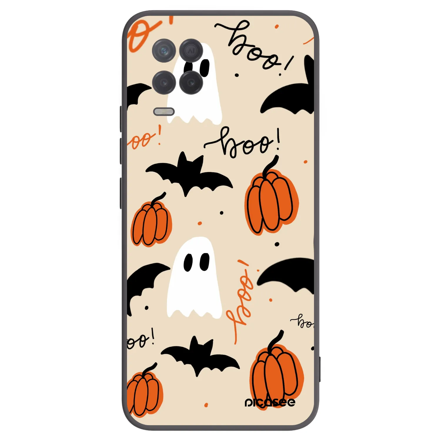 Picasee Realme 8 5G Hülle - Schwarzes Silikon - Halloween 26