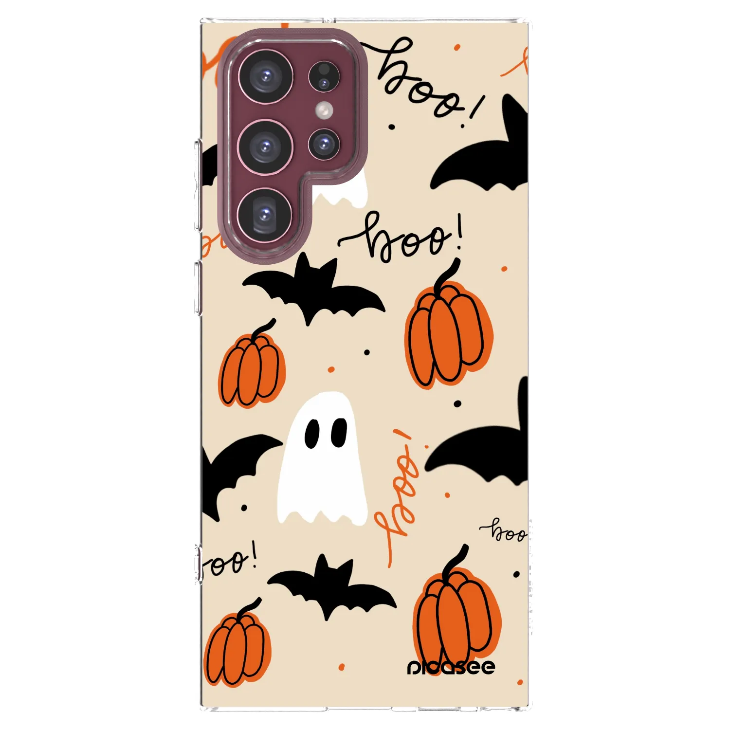 Picasee Samsung Galaxy S22 Ultra 5G Hülle - Transparentes Silikon - Halloween 26