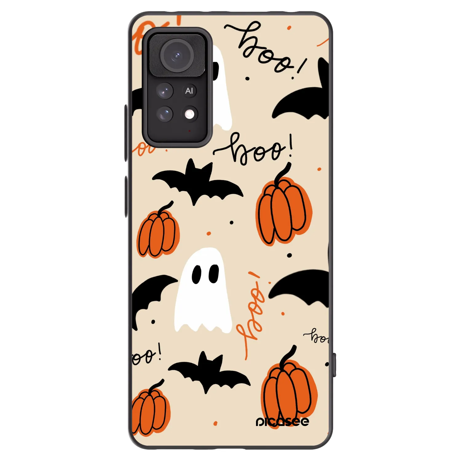 Picasee Xiaomi Redmi Note 11 Pro 5G Hülle - Schwarzes Silikon - Halloween 26