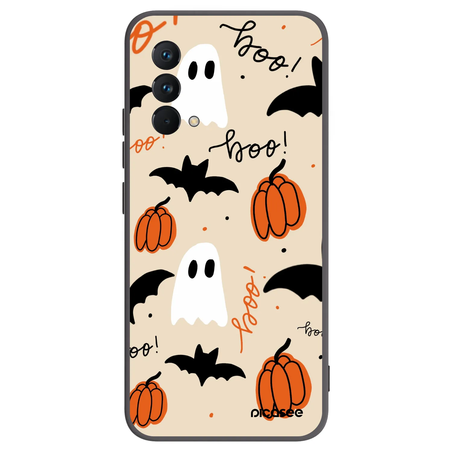 Picasee Realme GT Master Edition 5G Hülle - Schwarzes Silikon - Halloween 26