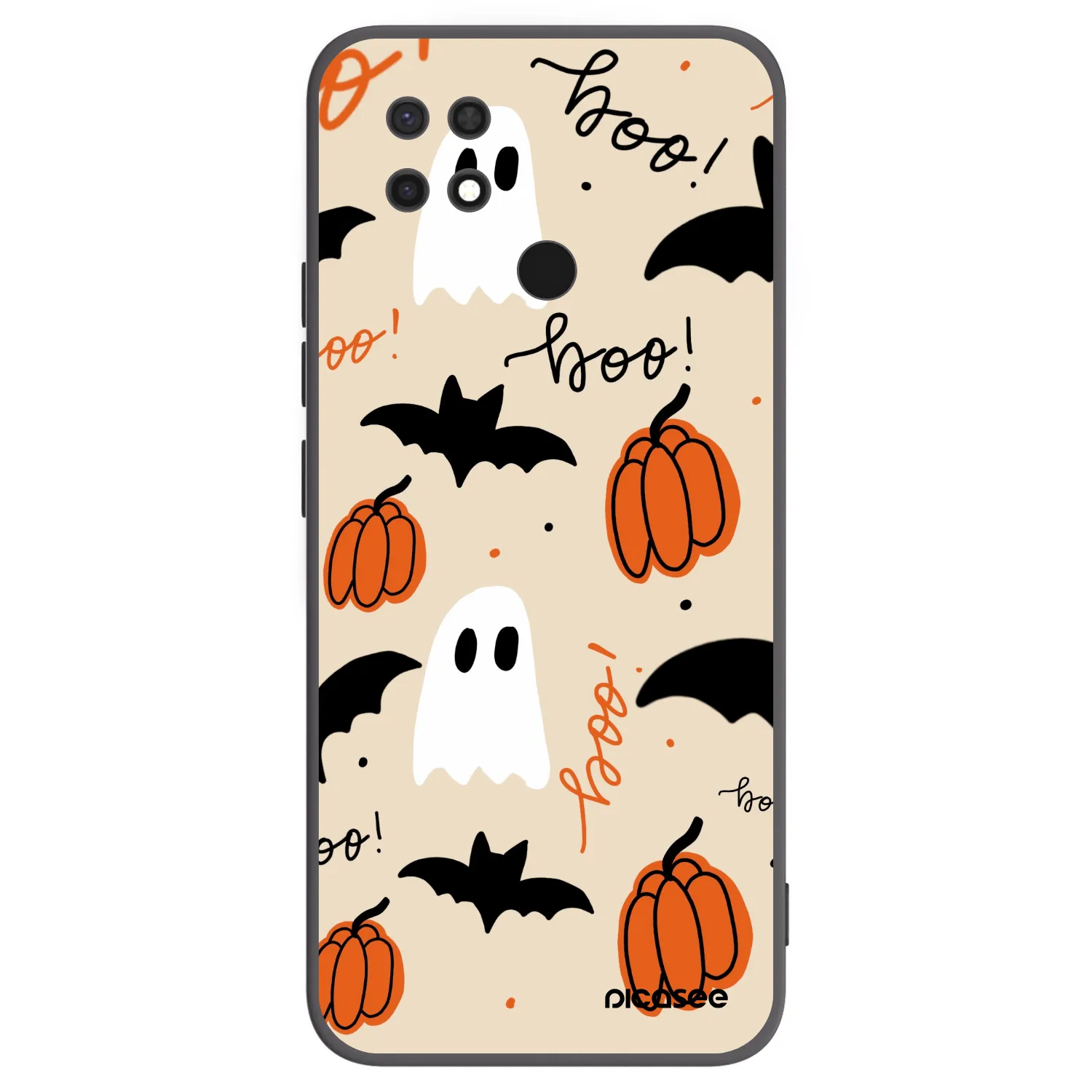 Picasee Xiaomi Redmi 10C Hülle - Schwarzes Silikon - Halloween 26