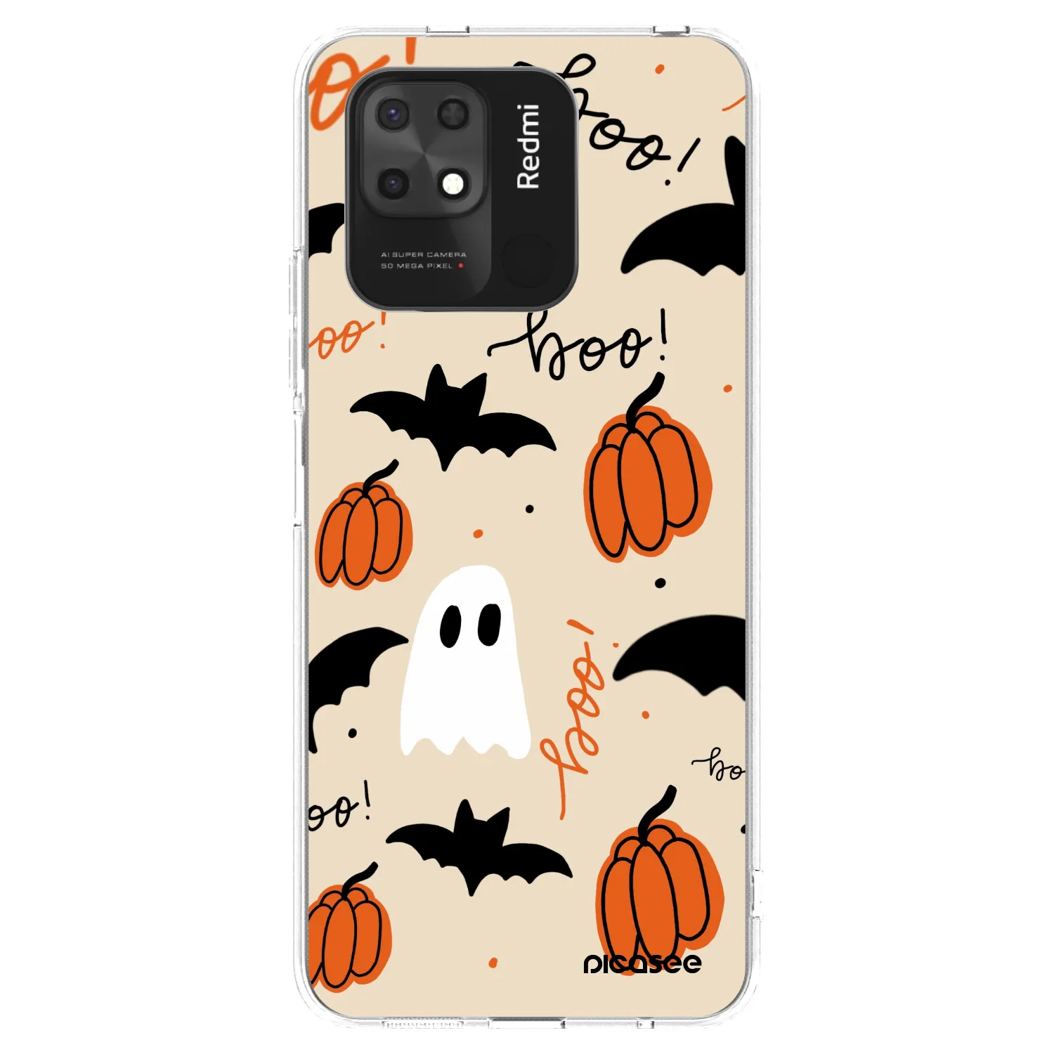 Picasee Xiaomi Redmi 10C Hülle - Transparentes Silikon - Halloween 26
