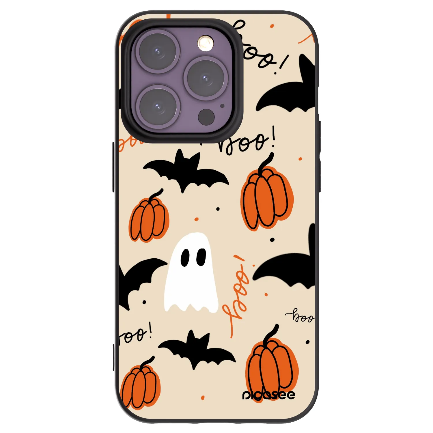 Picasee Apple iPhone 14 Pro Hülle - Schwarzes Silikon - Halloween 26