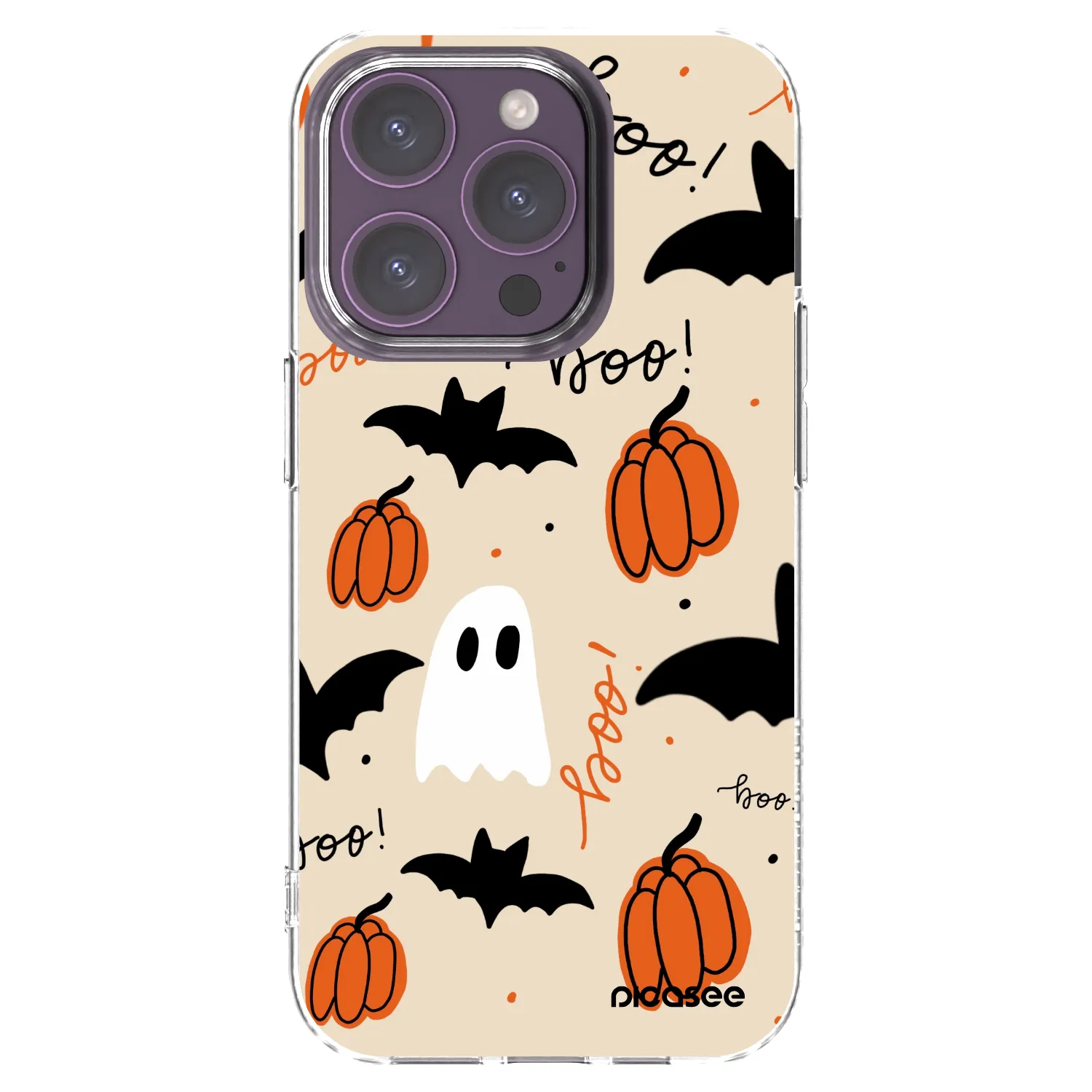 Picasee Apple iPhone 14 Pro Hülle - Transparentes Silikon - Halloween 26