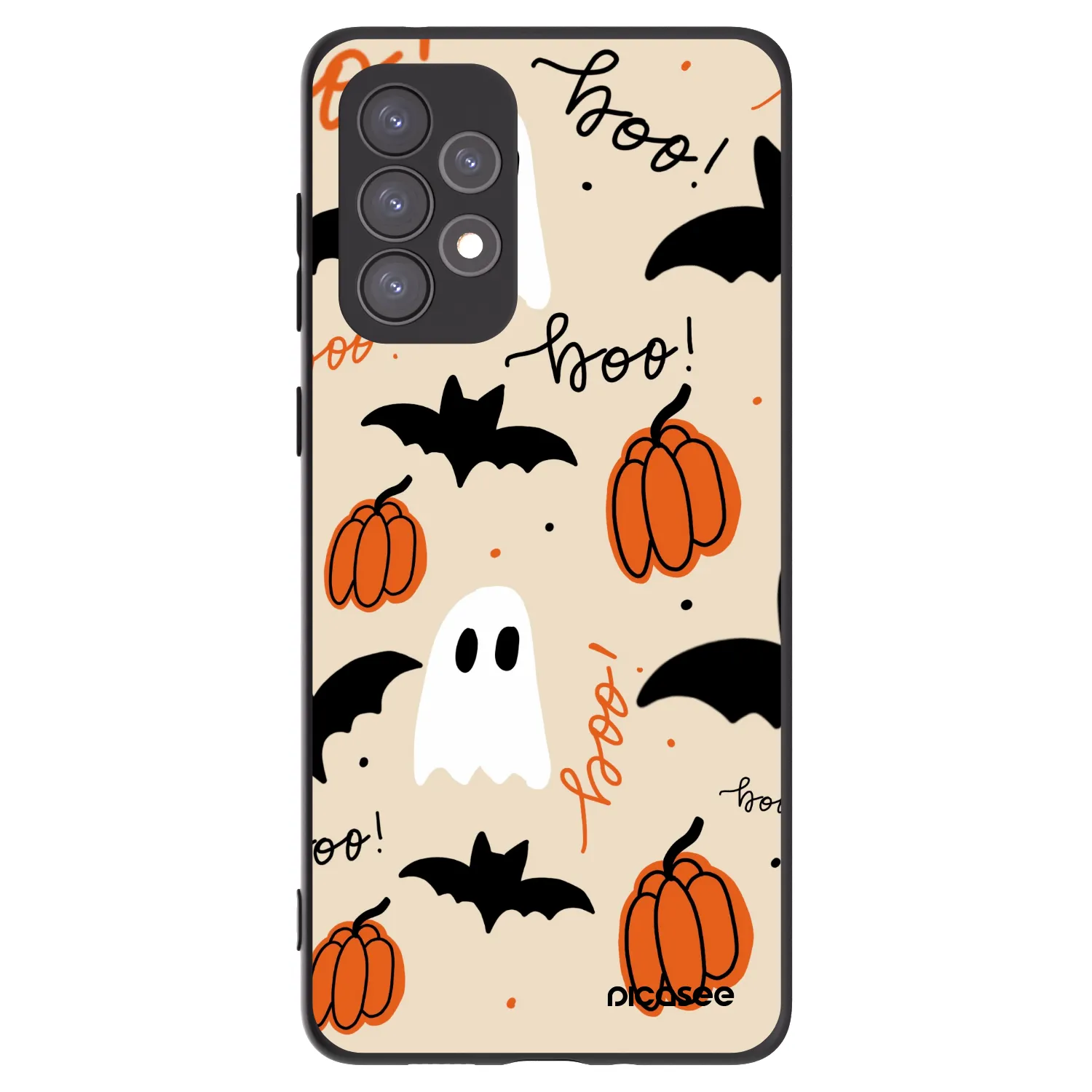Picasee Samsung Galaxy A73 5G Hülle - Schwarzes Silikon - Halloween 26