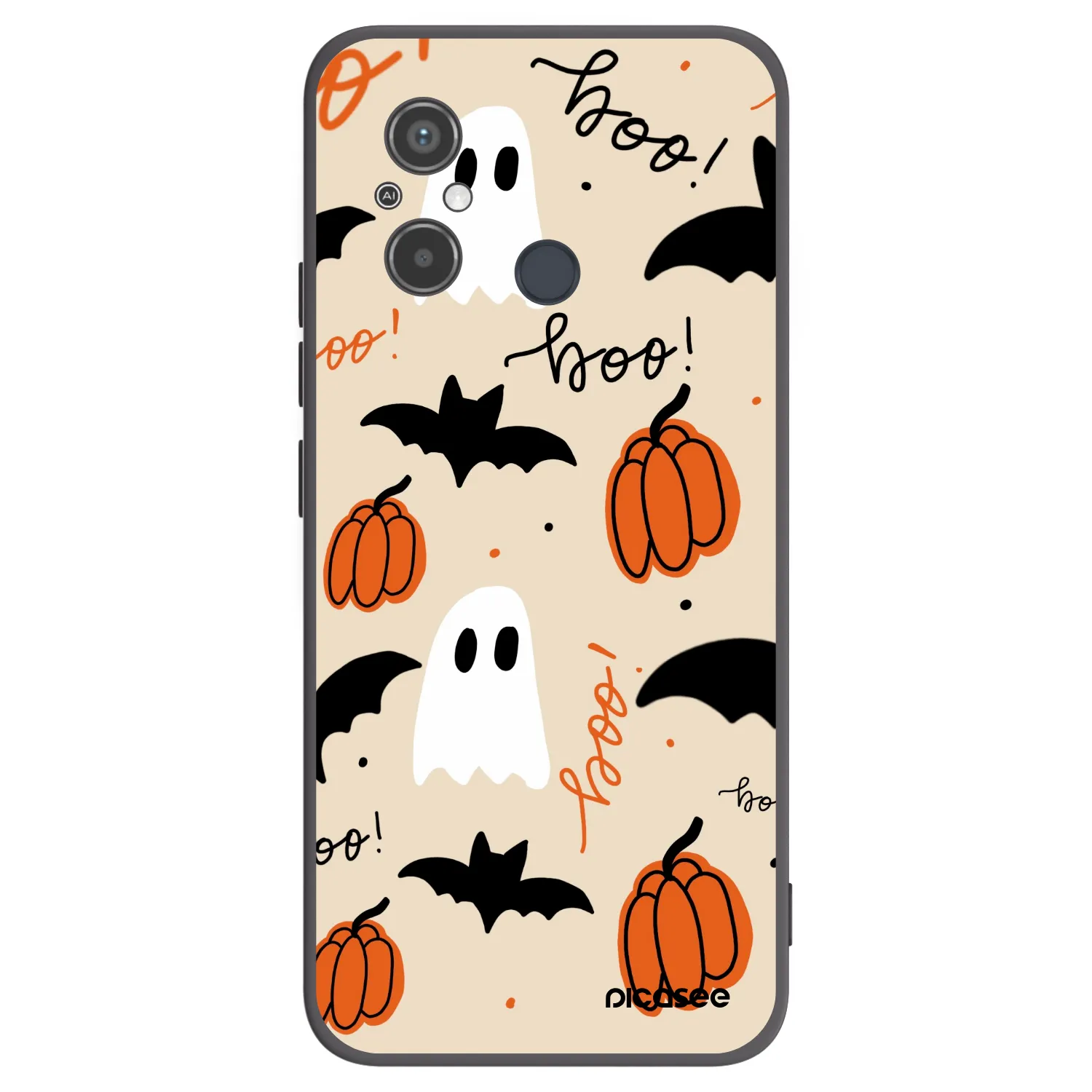 Picasee Xiaomi Redmi 12C Hülle - Schwarzes Silikon - Halloween 26