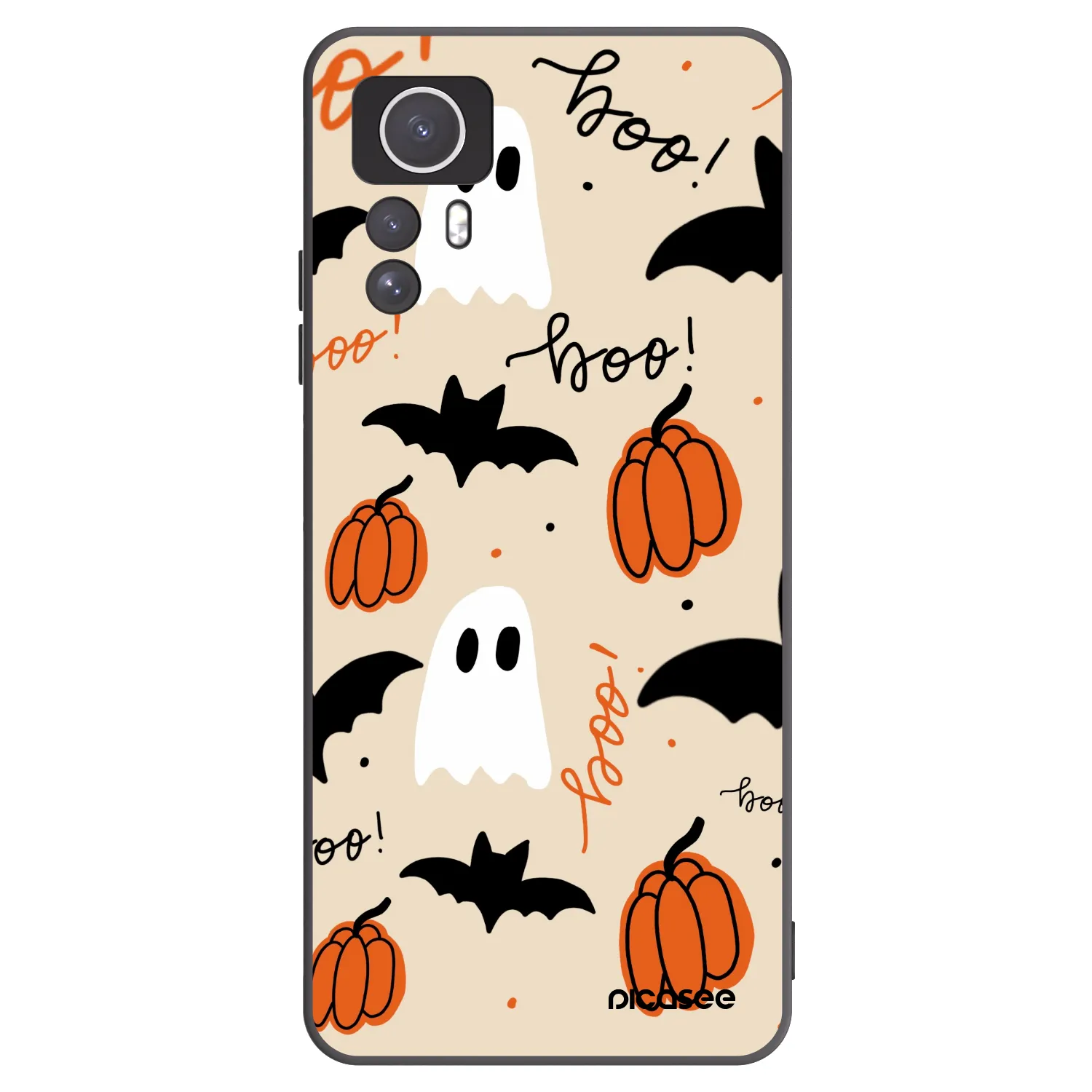 Picasee Xiaomi Redmi Note 12S Hülle - Schwarzes Silikon - Halloween 26
