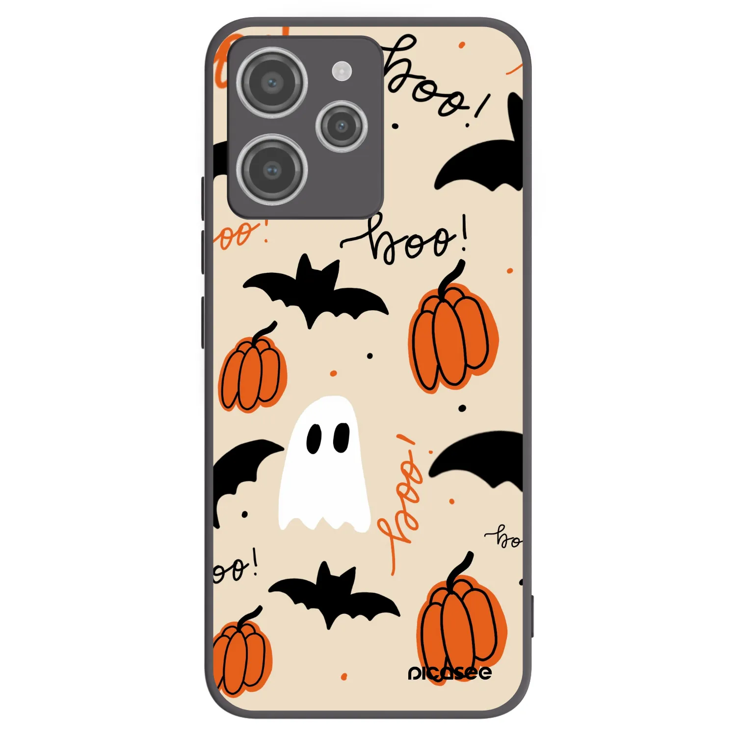 Picasee Xiaomi Redmi 12 4G Hülle - Schwarzes Silikon - Halloween 26