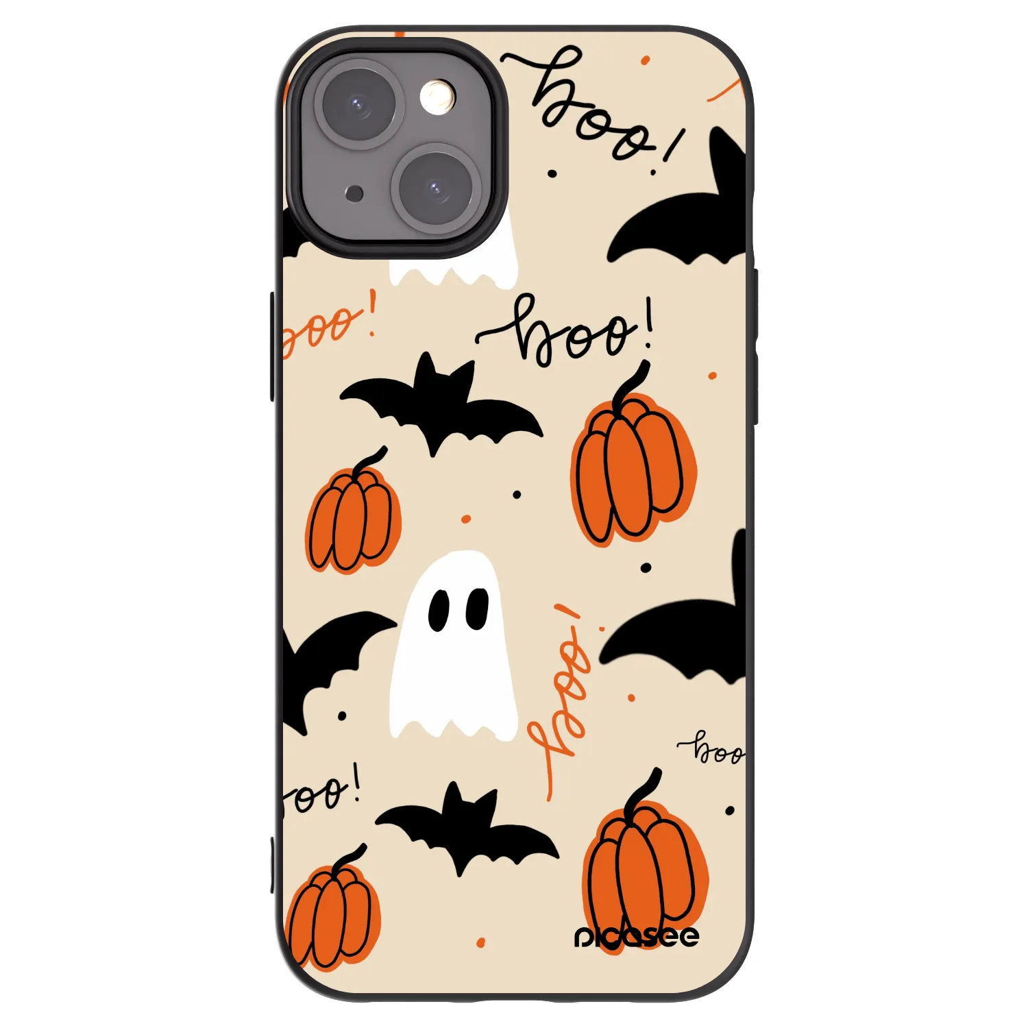 Picasee Apple iPhone 15 Plus Hülle - Schwarzes Silikon - Halloween 26