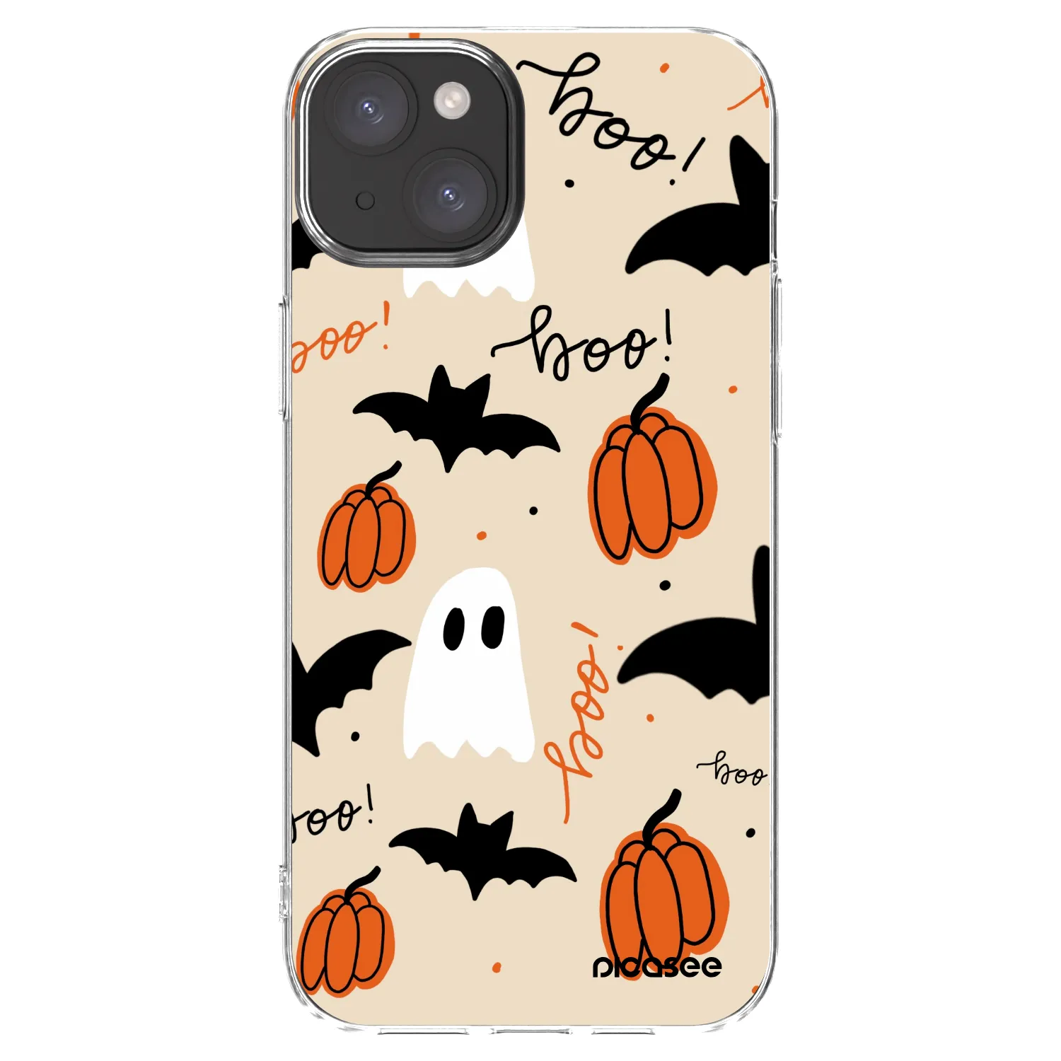 Picasee Apple iPhone 15 Plus Hülle - Transparentes Silikon - Halloween 26