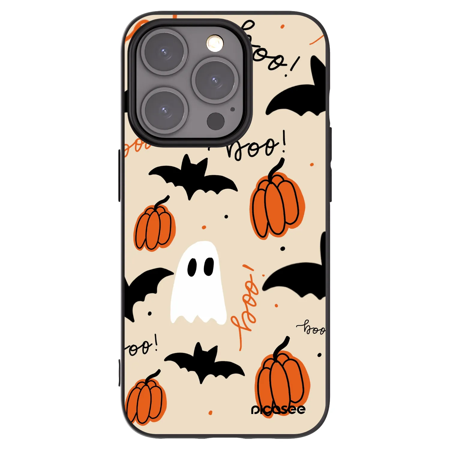 Picasee Apple iPhone 15 Pro Hülle - Schwarzes Silikon - Halloween 26