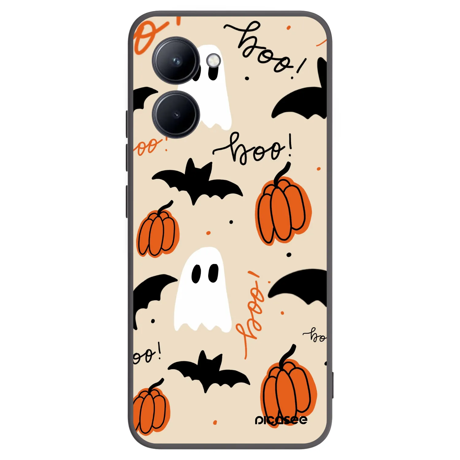 Picasee Realme C33 (2023) Hülle - Schwarzes Silikon - Halloween 26