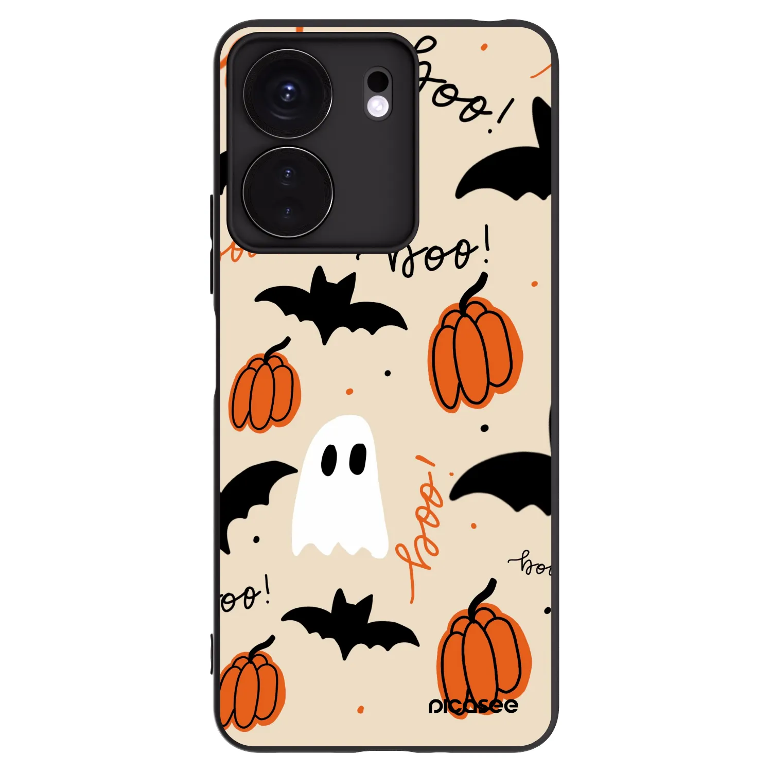 Picasee Xiaomi Redmi 13C 4G Hülle - Schwarzes Silikon - Halloween 26
