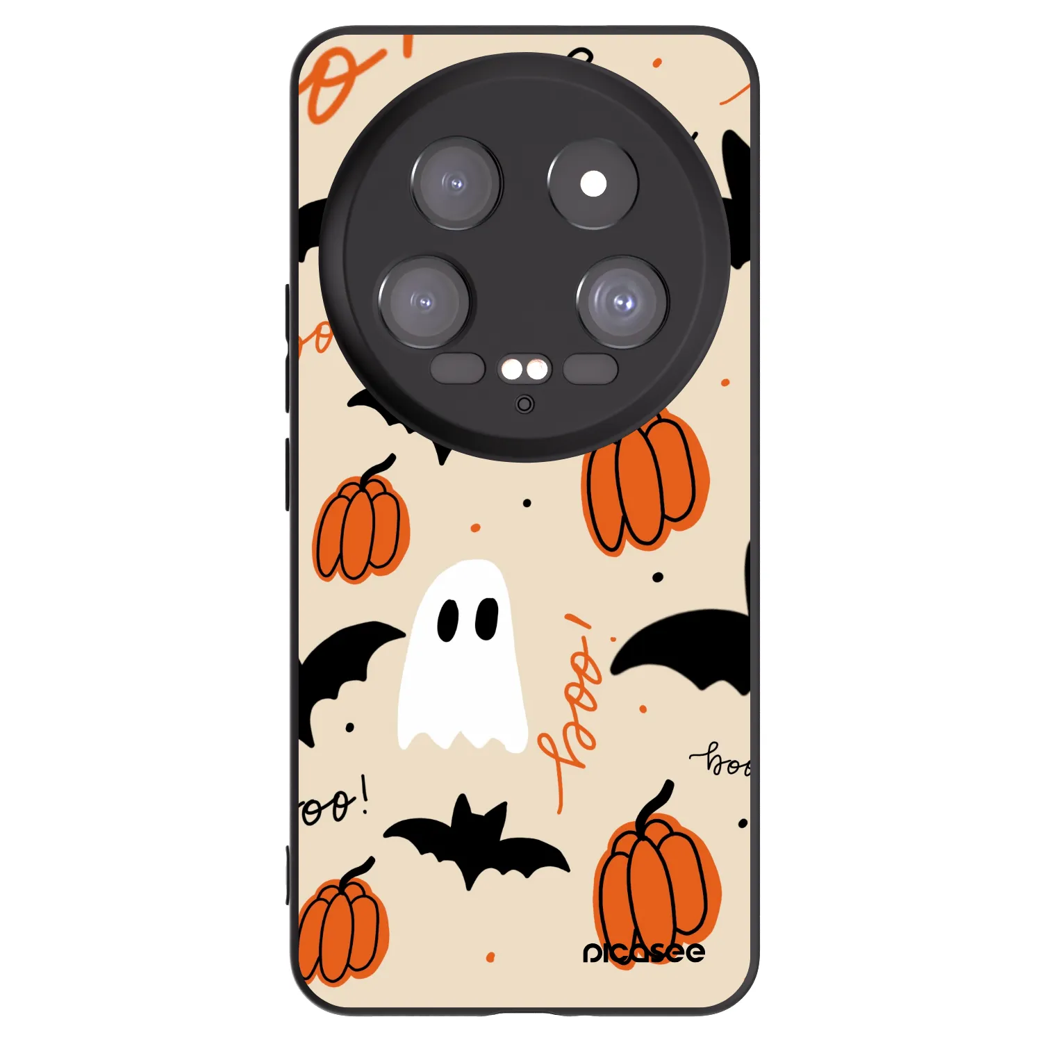 Picasee Xiaomi 14 Ultra Hülle - Schwarzes Silikon - Halloween 26