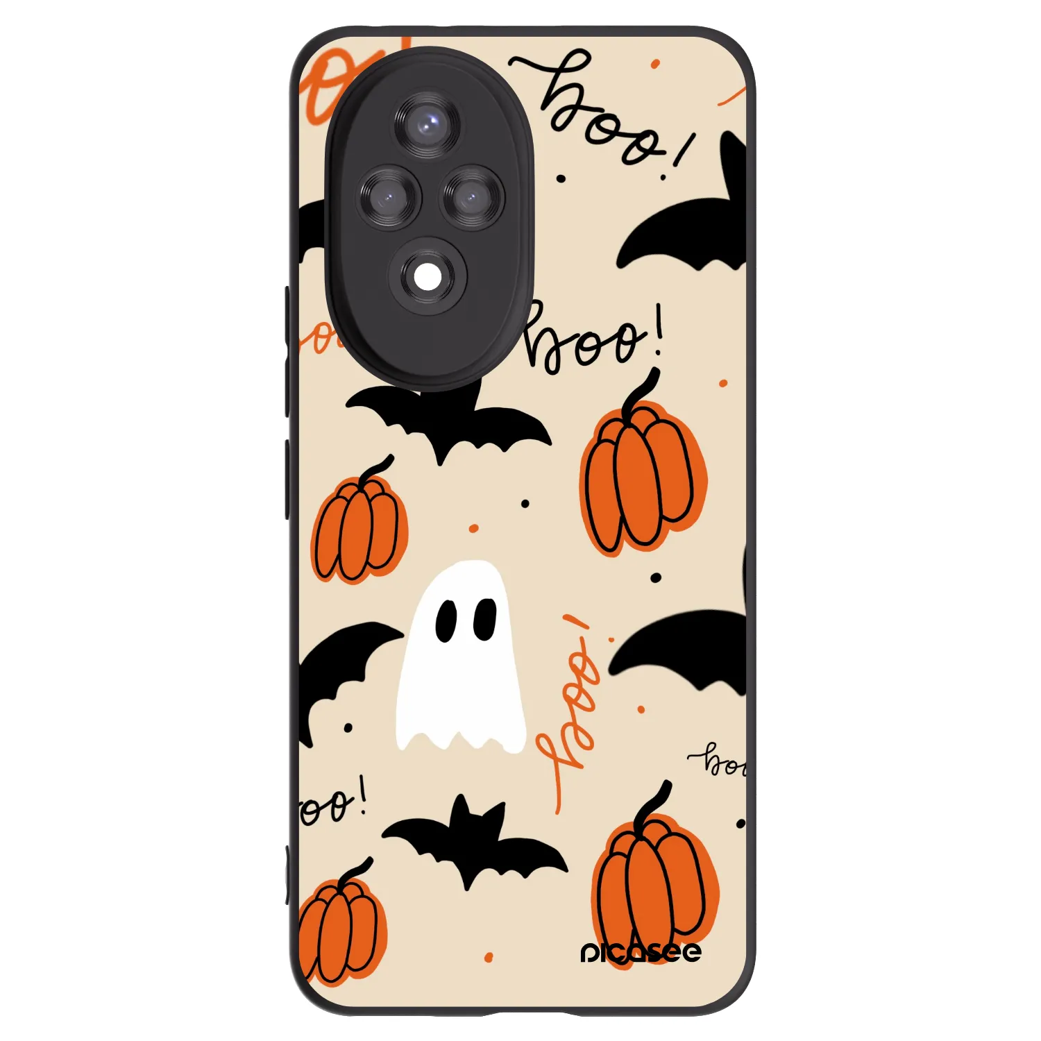 Picasee Honor 200 Pro 5G Hülle - Schwarzes Silikon - Halloween 26
