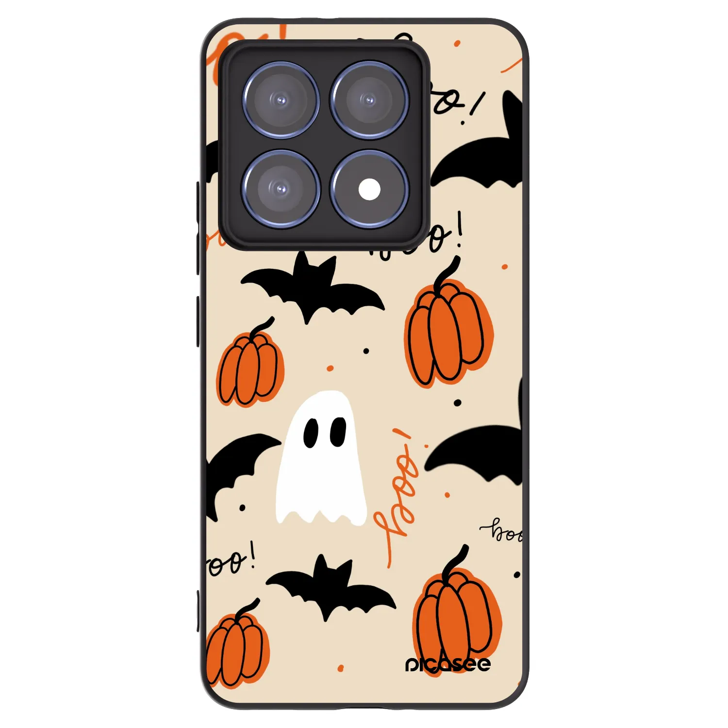 Picasee Xiaomi 14T Pro Hülle - Schwarzes Silikon - Halloween 26