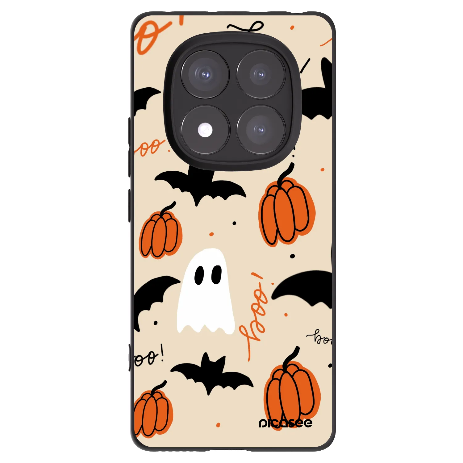 Picasee Xiaomi Redmi Note 14 Pro+ 5G Hülle - Schwarzes Silikon - Halloween 26