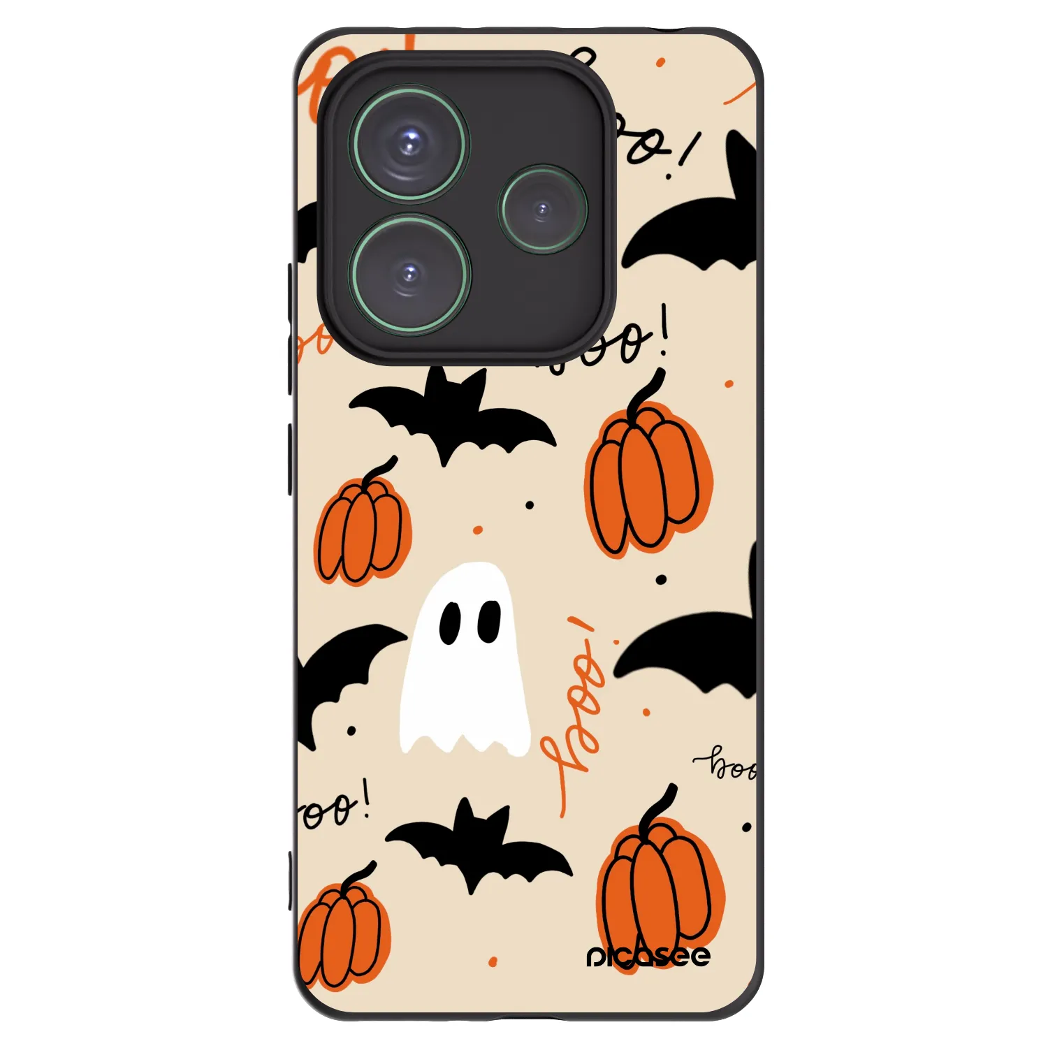 Picasee Xiaomi Redmi Note 14 5G Hülle - Schwarzes Silikon - Halloween 26