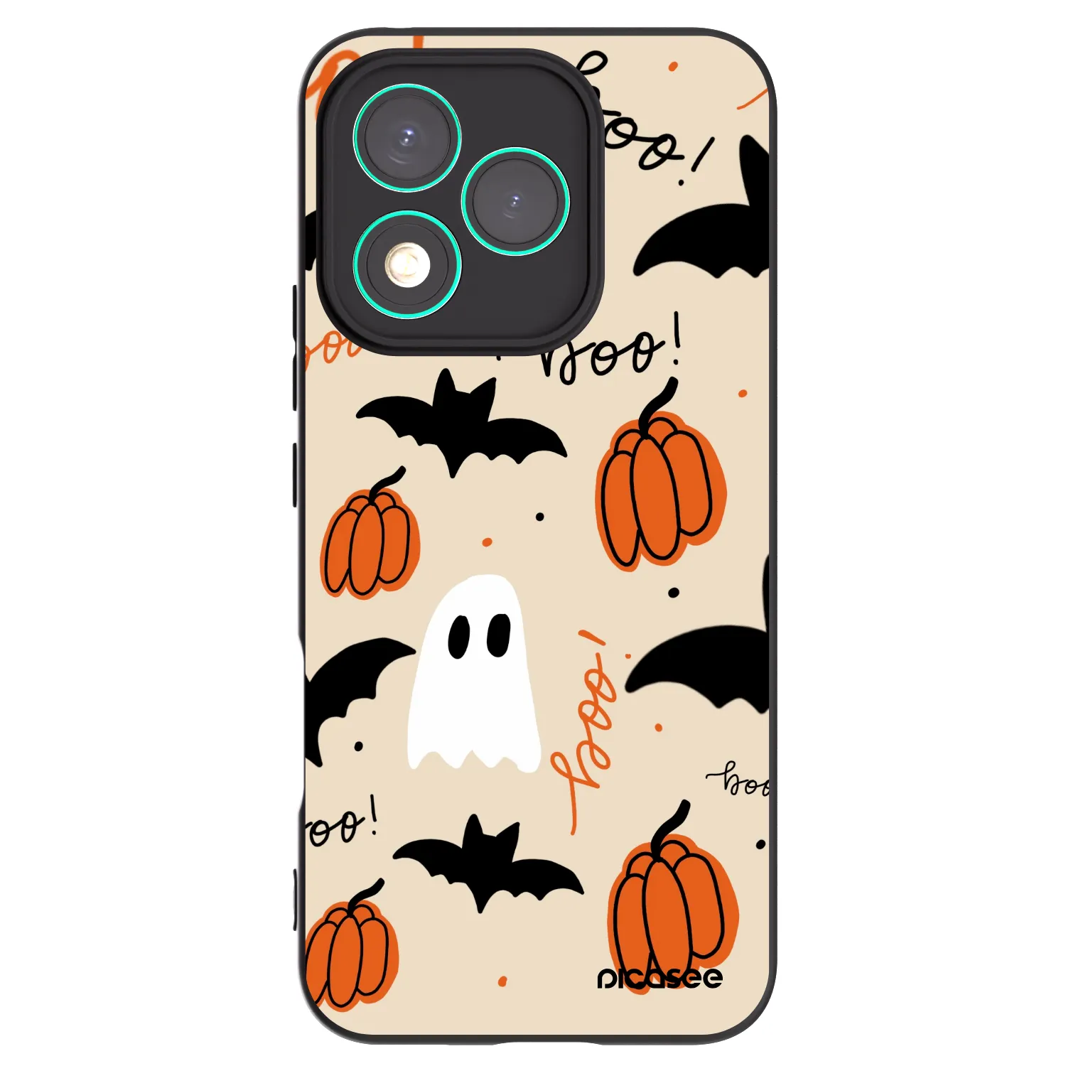 Picasee Honor 400 Lite 5G Hülle - Schwarzes Silikon - Halloween 26