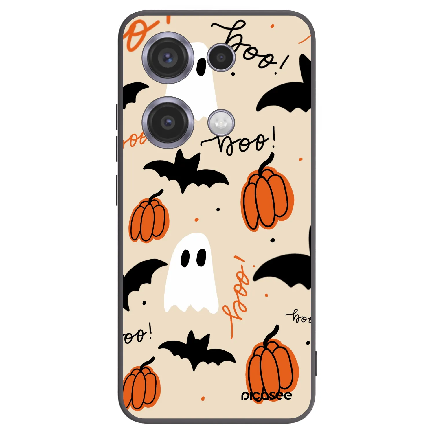 Picasee Xiaomi Redmi Note 14S Hülle - Schwarzes Silikon - Halloween 26
