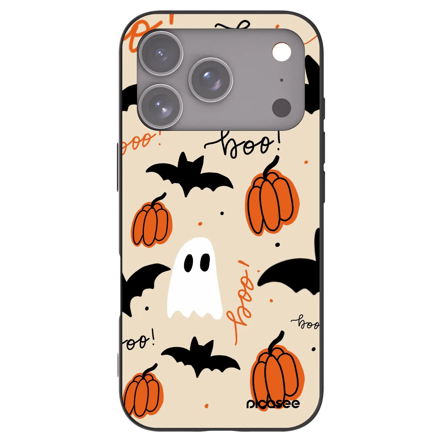 Picasee Apple iPhone 17 Pro Hülle - Schwarzes Silikon - Halloween 26