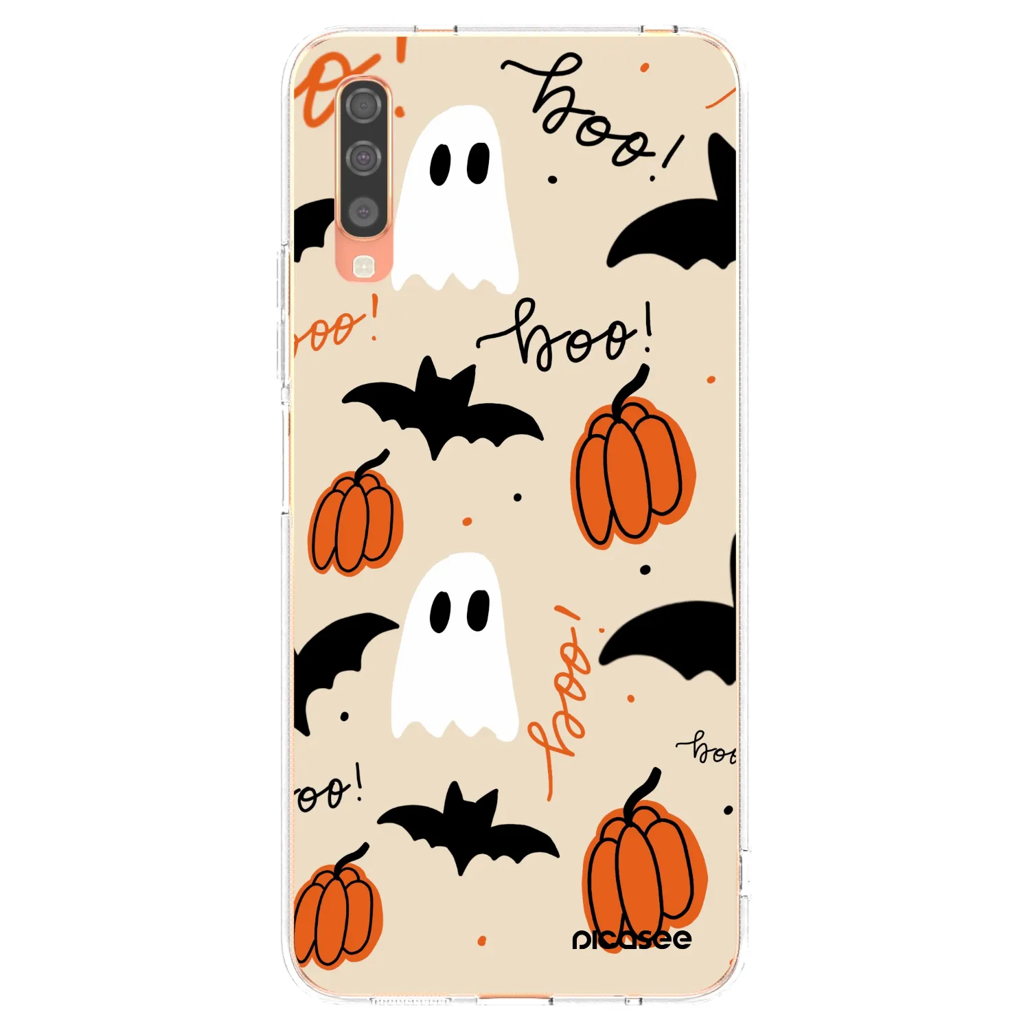 Picasee Samsung Galaxy A70 A705F Hülle - Transparentes Silikon - Halloween 26