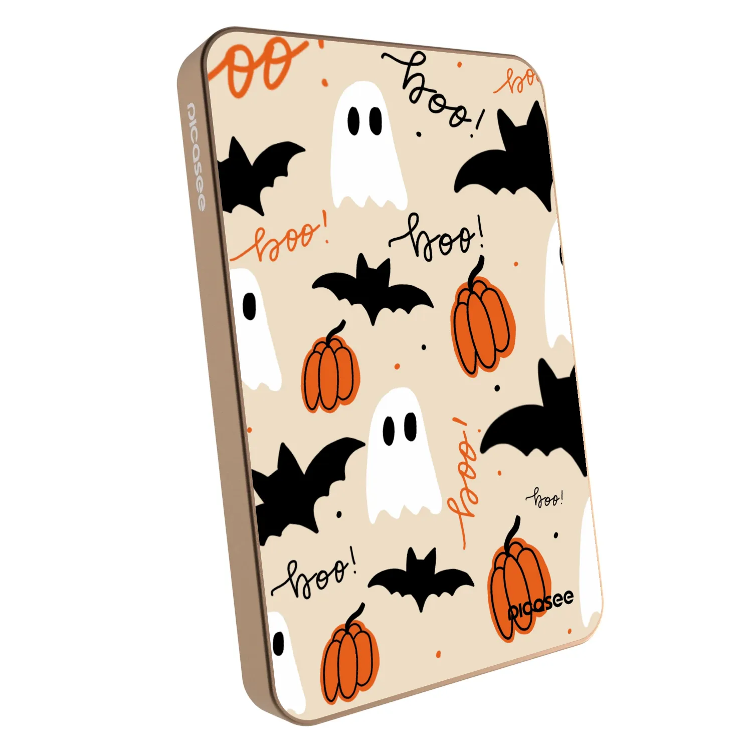 Picasee Powerbank mit MagSafe 5 000 mAh Golden - Halloween 26