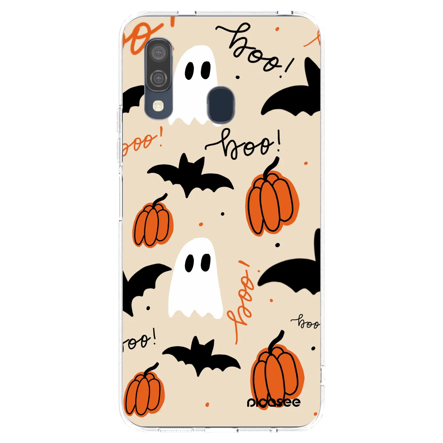 Picasee Samsung Galaxy A40 A405F Hülle - Transparentes Silikon - Halloween 26