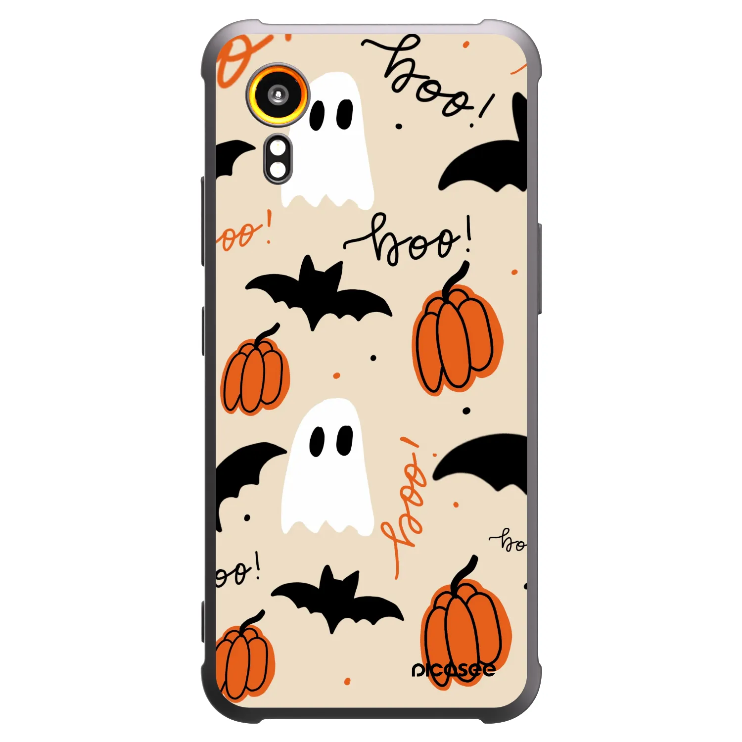 Picasee Samsung Galaxy XCover 7 Hülle - Schwarzes Silikon - Halloween 26