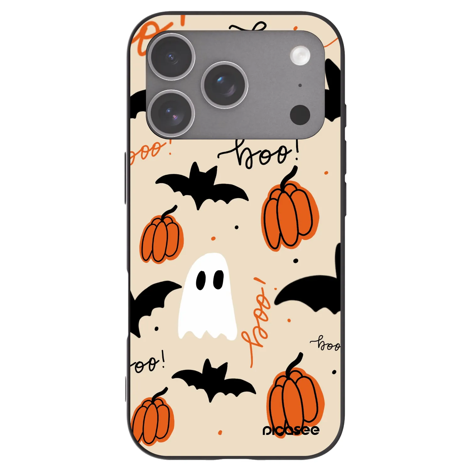 Picasee Apple iPhone 18 Pro Hülle - Schwarzes Silikon - Halloween 26