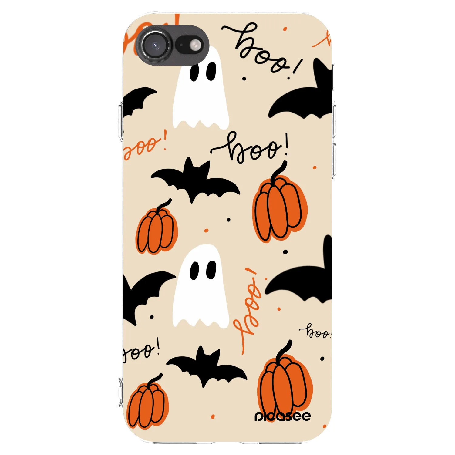 Picasee Apple iPhone 8 Hülle - Transparentes Silikon - Halloween 26