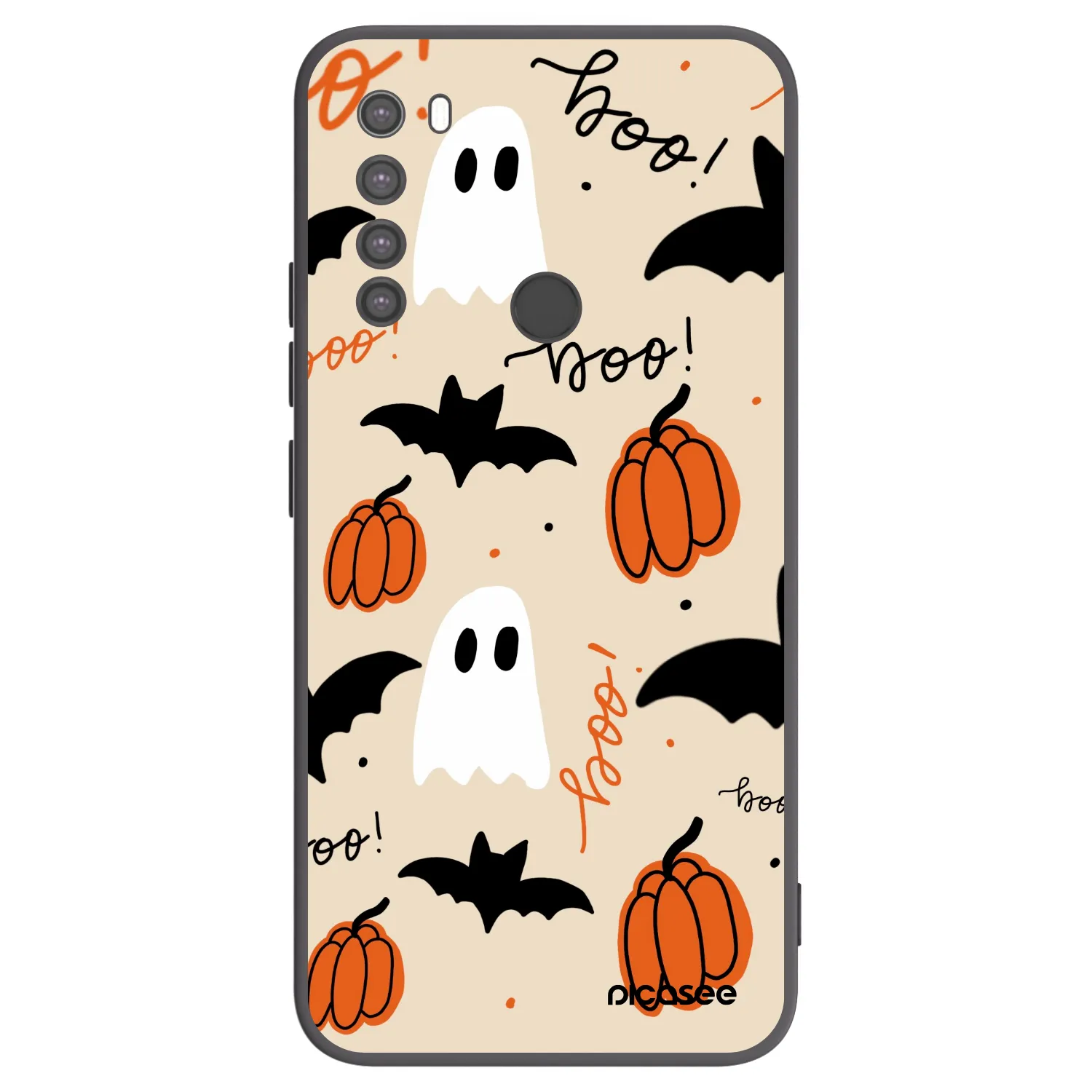 Picasee Xiaomi Redmi Note 8 Hülle - Schwarzes Silikon - Halloween 26