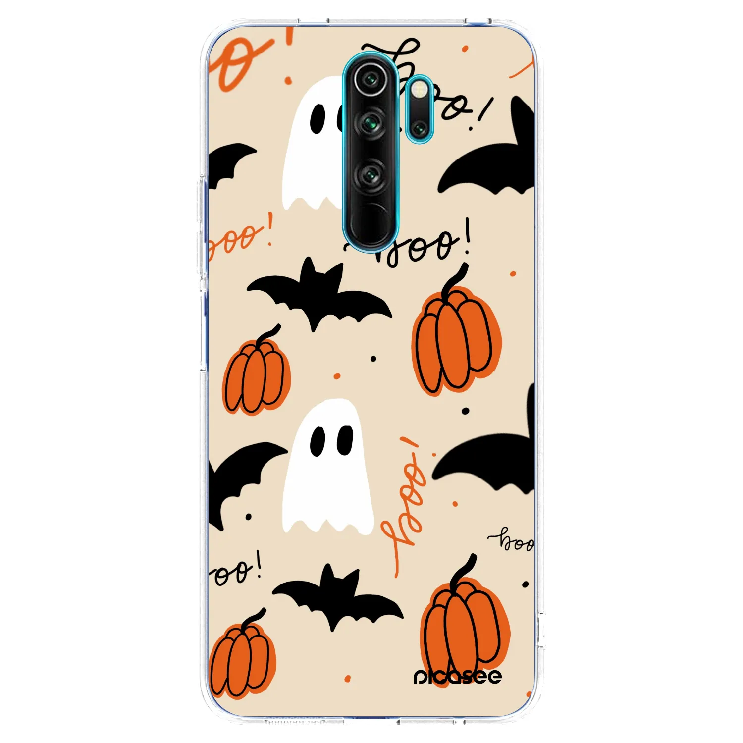 Picasee Xiaomi Redmi Note 8 Pro Hülle - Transparentes Silikon - Halloween 26