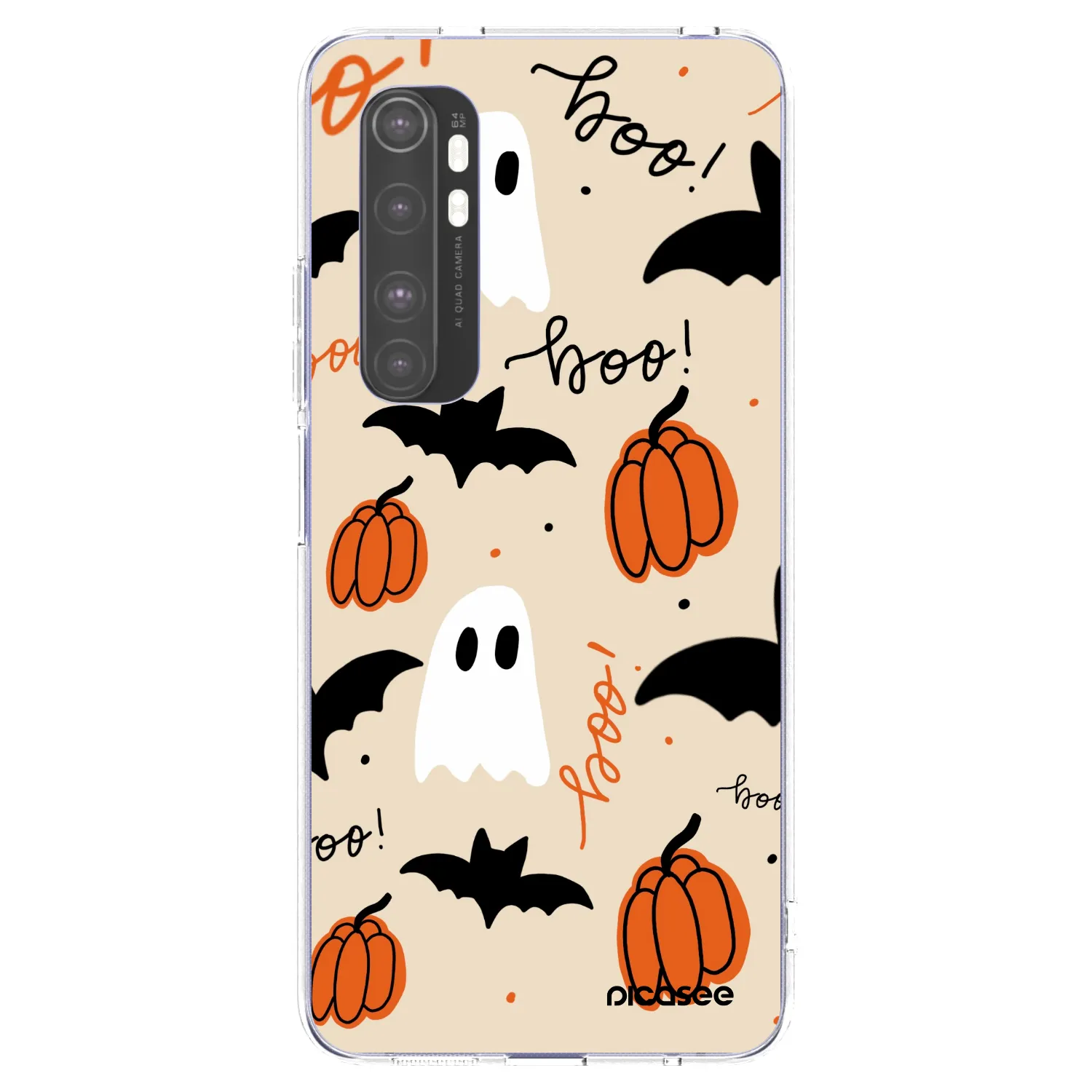 Picasee Xiaomi Mi Note 10 Lite Hülle - Transparentes Silikon - Halloween 26