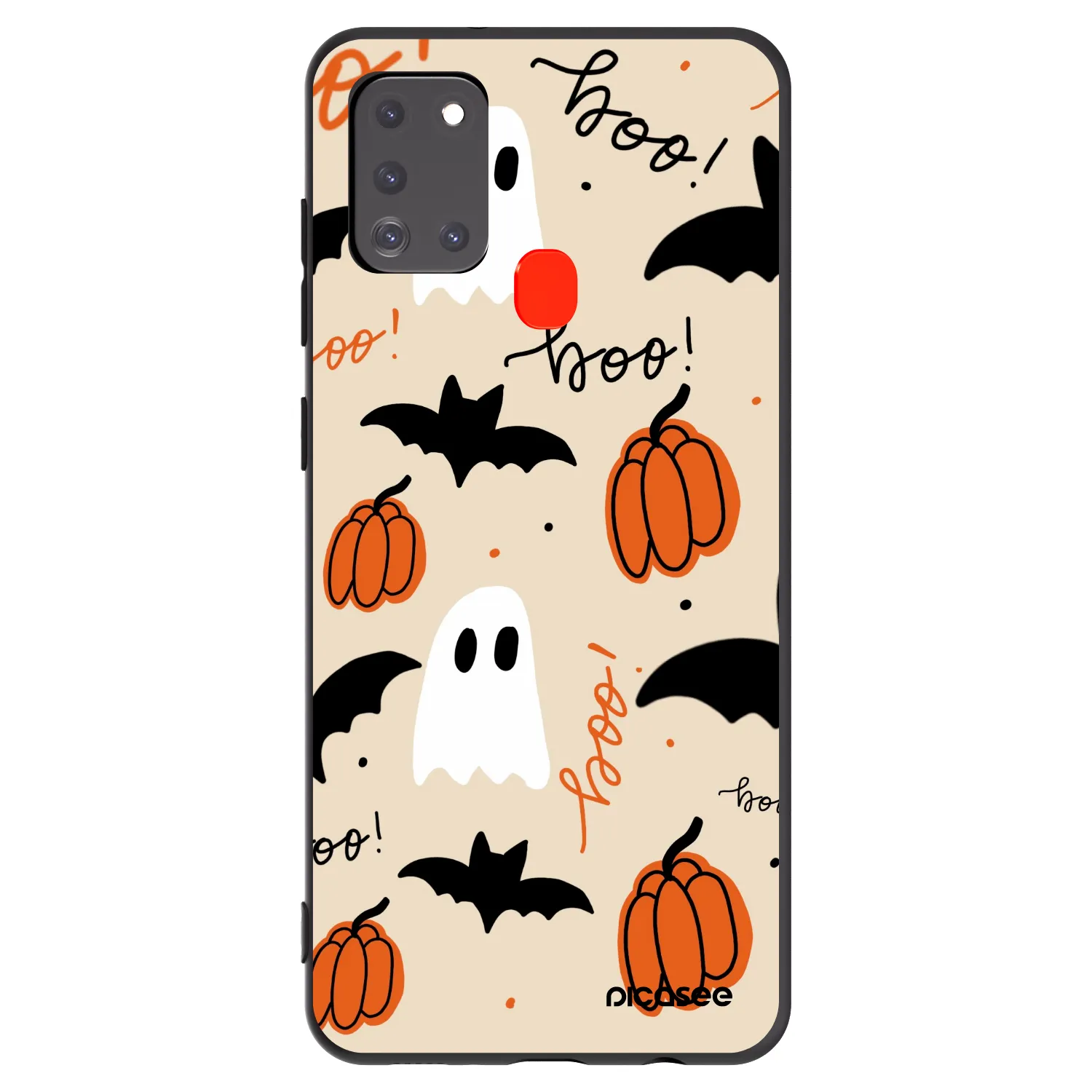 Picasee Samsung Galaxy A21s Hülle - Schwarzes Silikon - Halloween 26